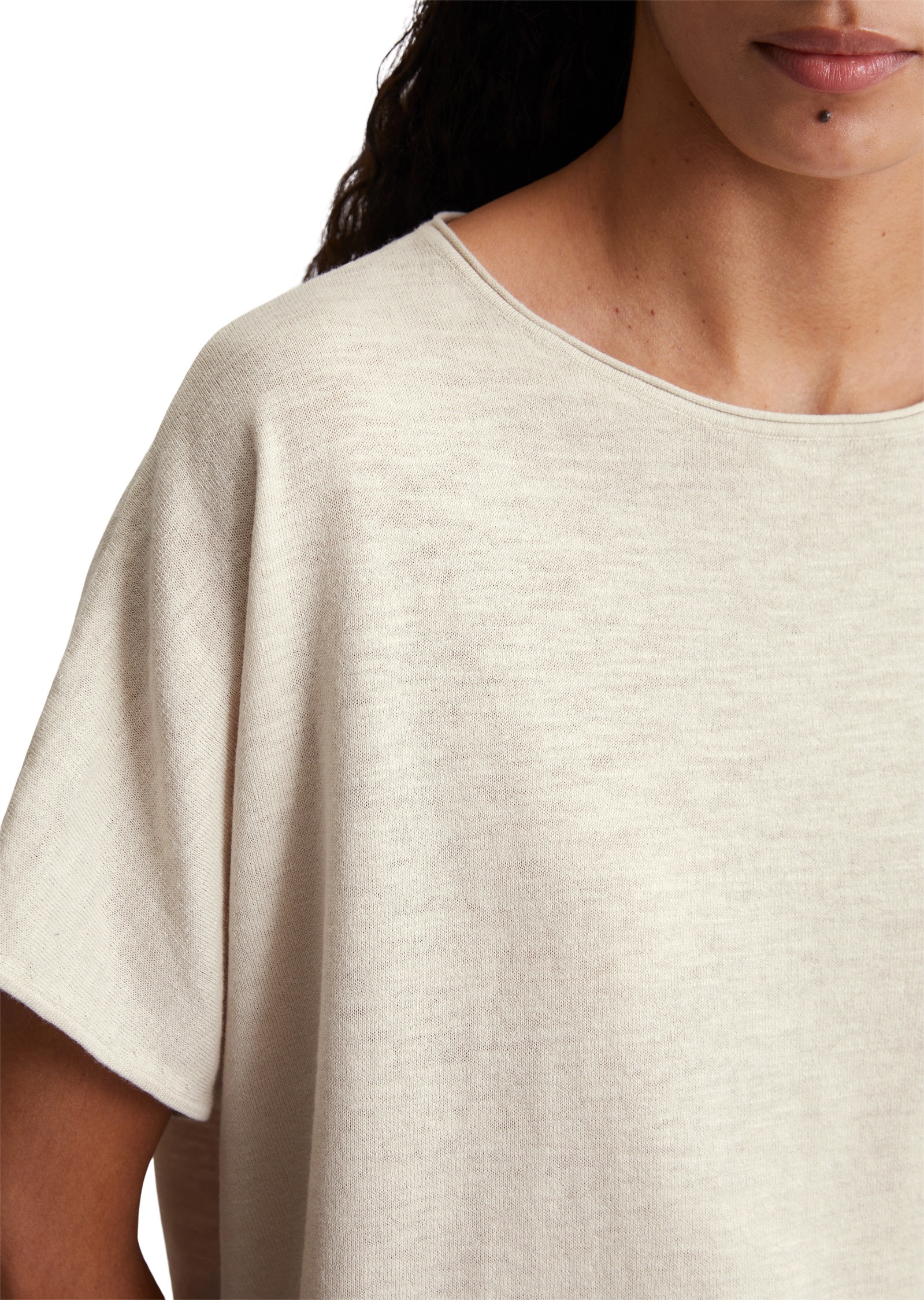 Marc O'Polo Strickpullover »aus Baumwolle-Leinen-Slub«