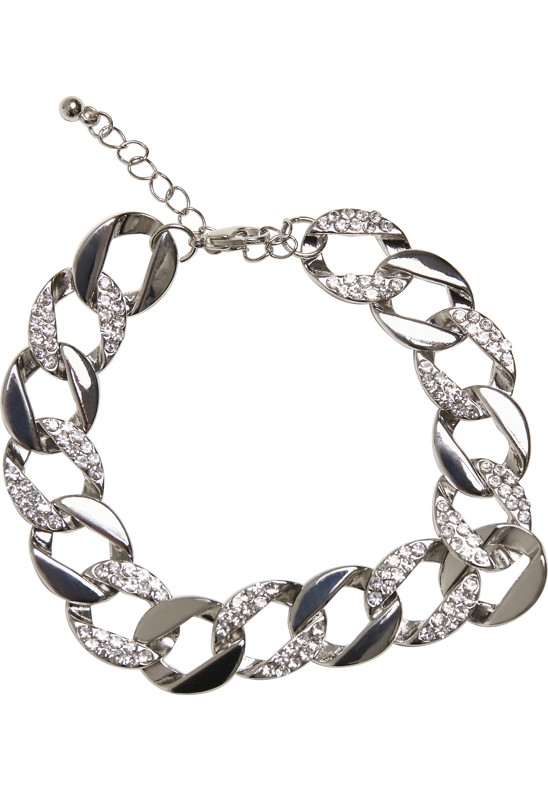 URBAN CLASSICS Bettelarmband »Urban Classics Unisex Basic Diamond Necklace And Bracelet Set«