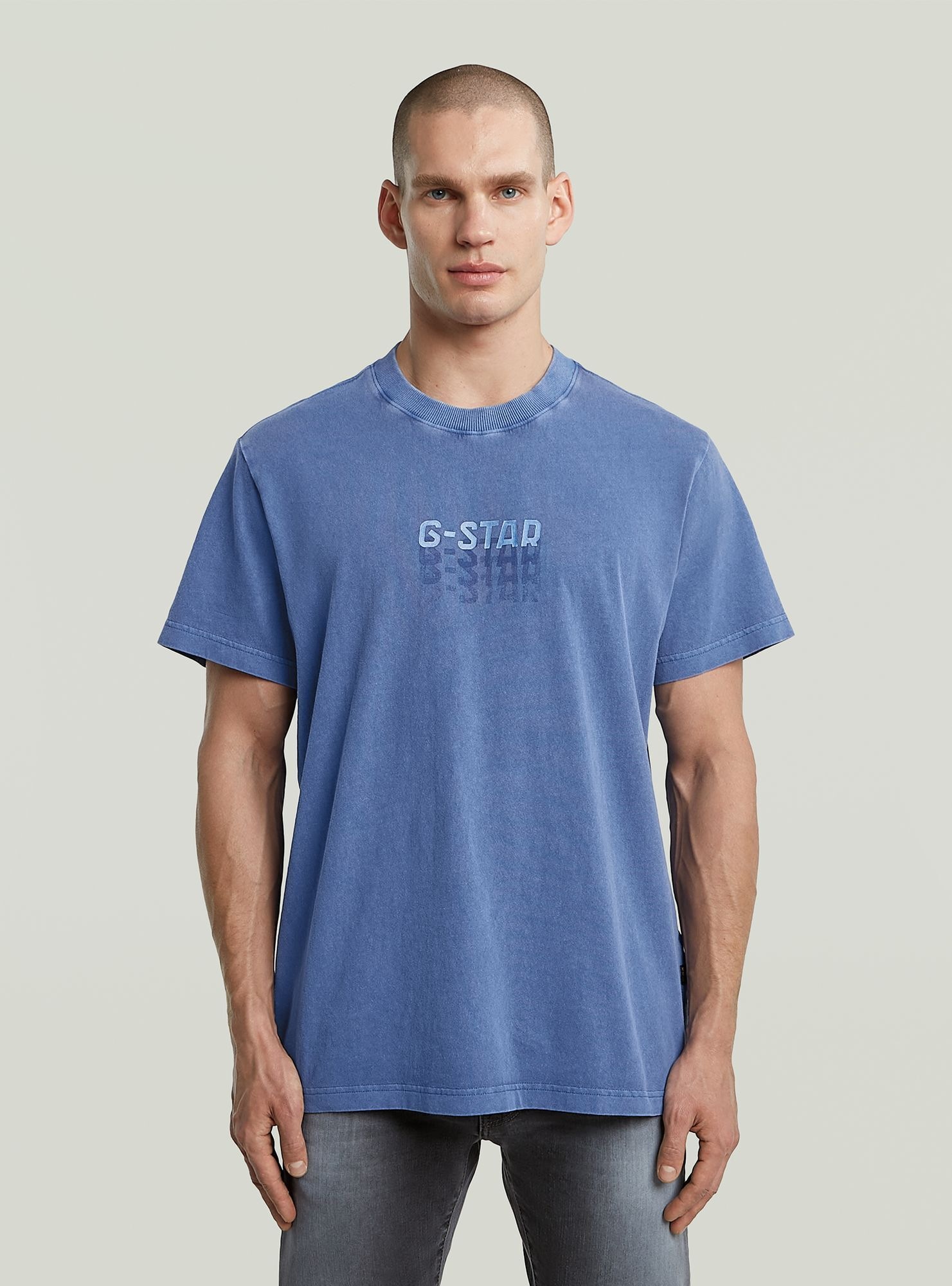 G-STAR T-Shirt "Multi Logo Overdyed Loose T-Shirt" günstig online kaufen