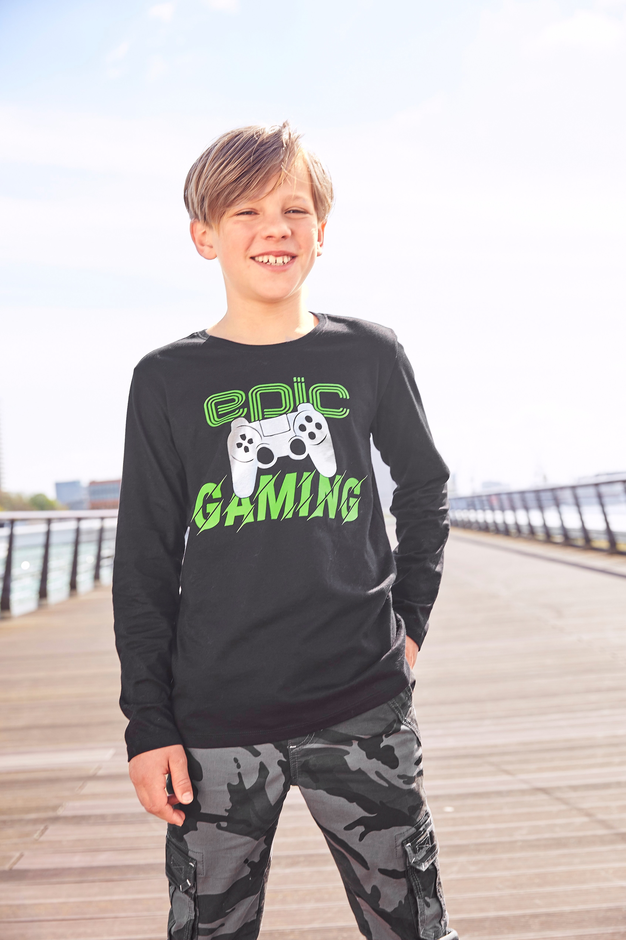 online kaufen KIDSWORLD Langarmshirt GAMING« BAUR | »EPIC