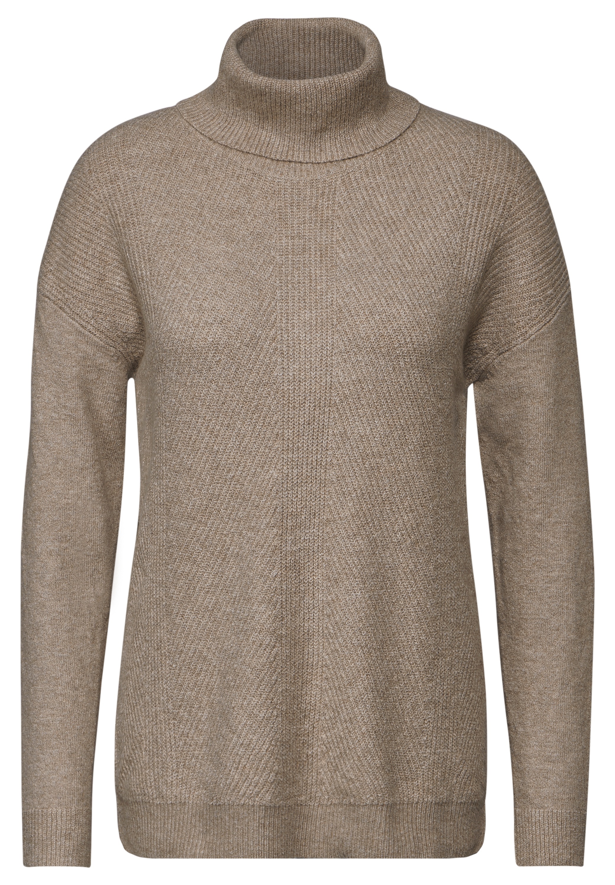 Cecil Rollkragenpullover, aus softem Materialmix