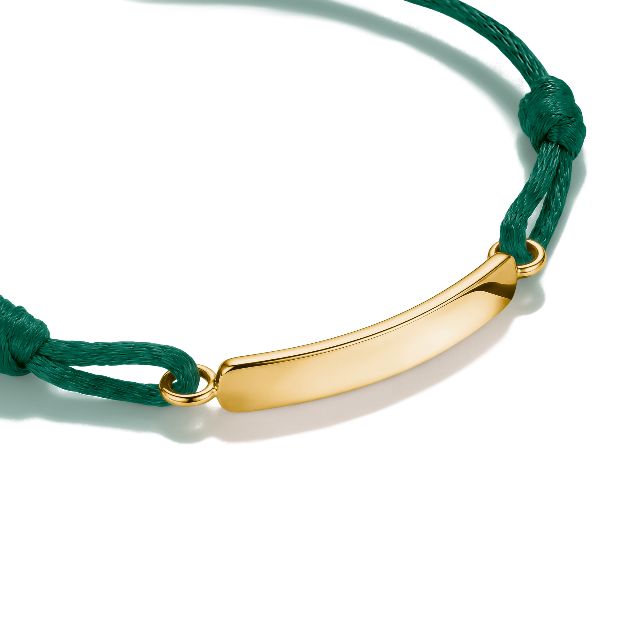 THOMAS SABO Armband »Together Textilarmband gelbgoldfarben«