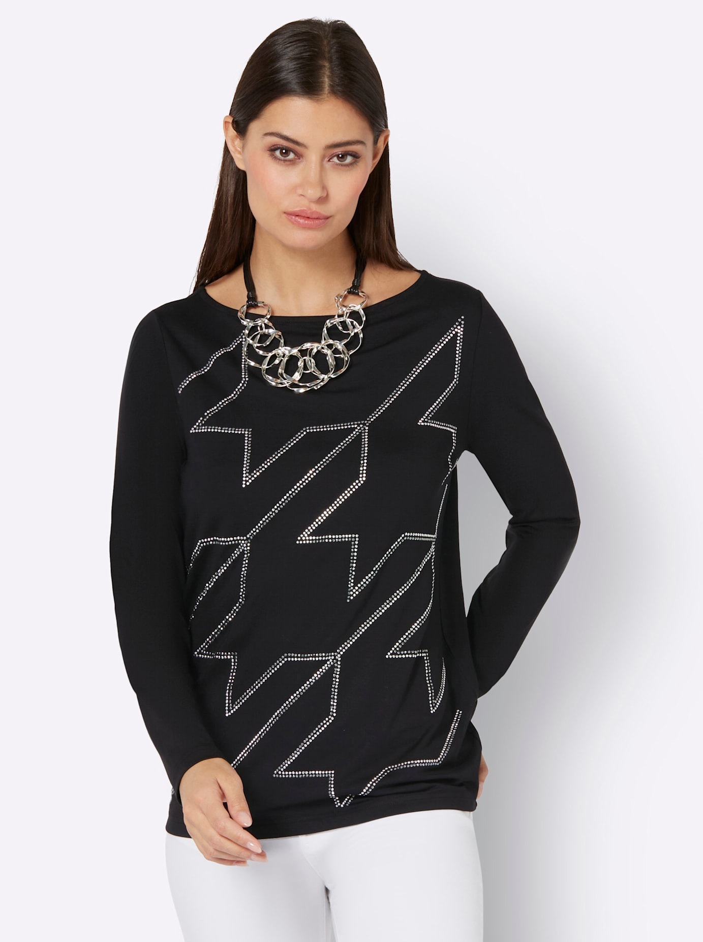 creation L Langarmshirt "Shirt" 1 Stk. tlg. günstig online kaufen