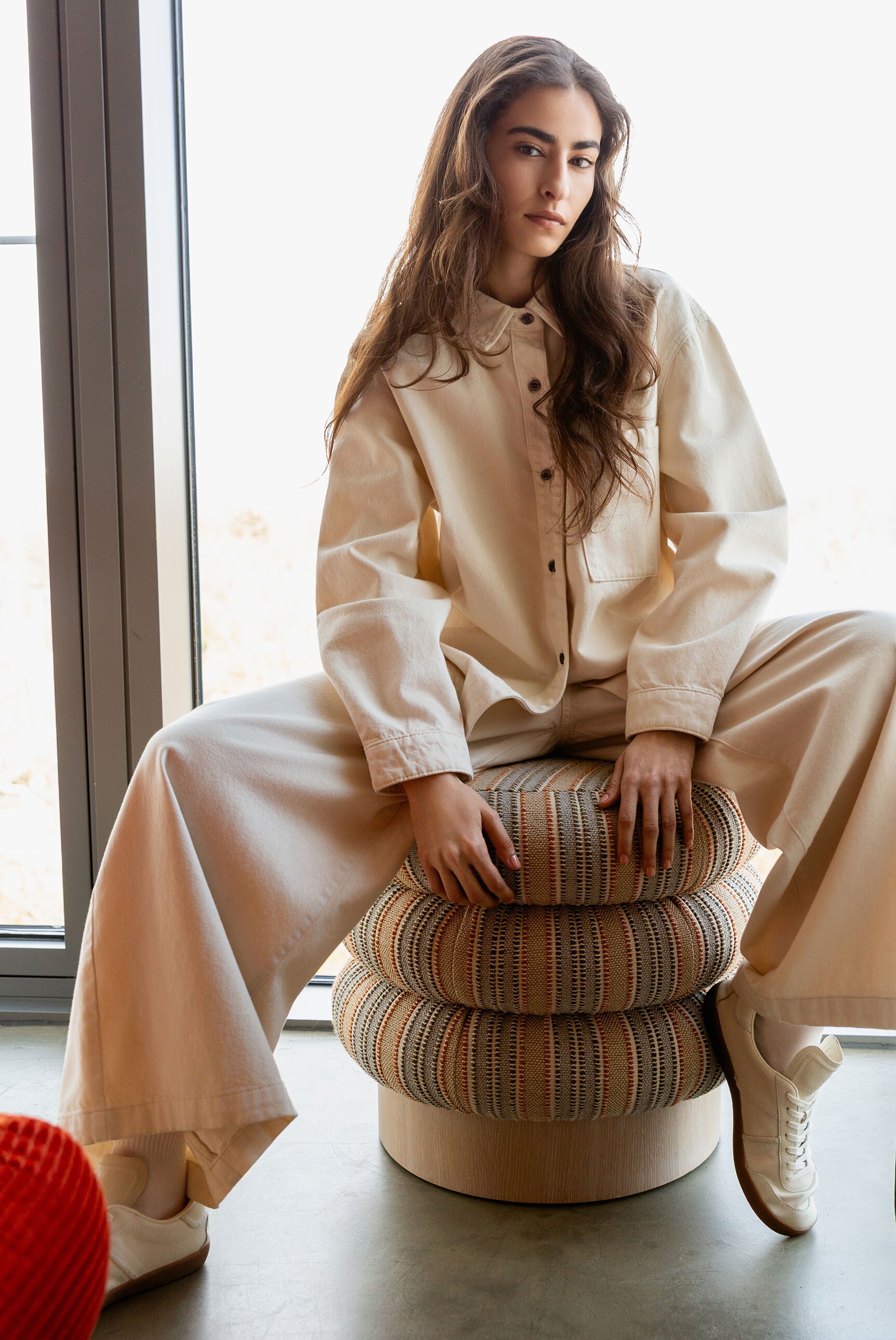 SENSES.THE LABEL Langarmbluse aus Baumwolle