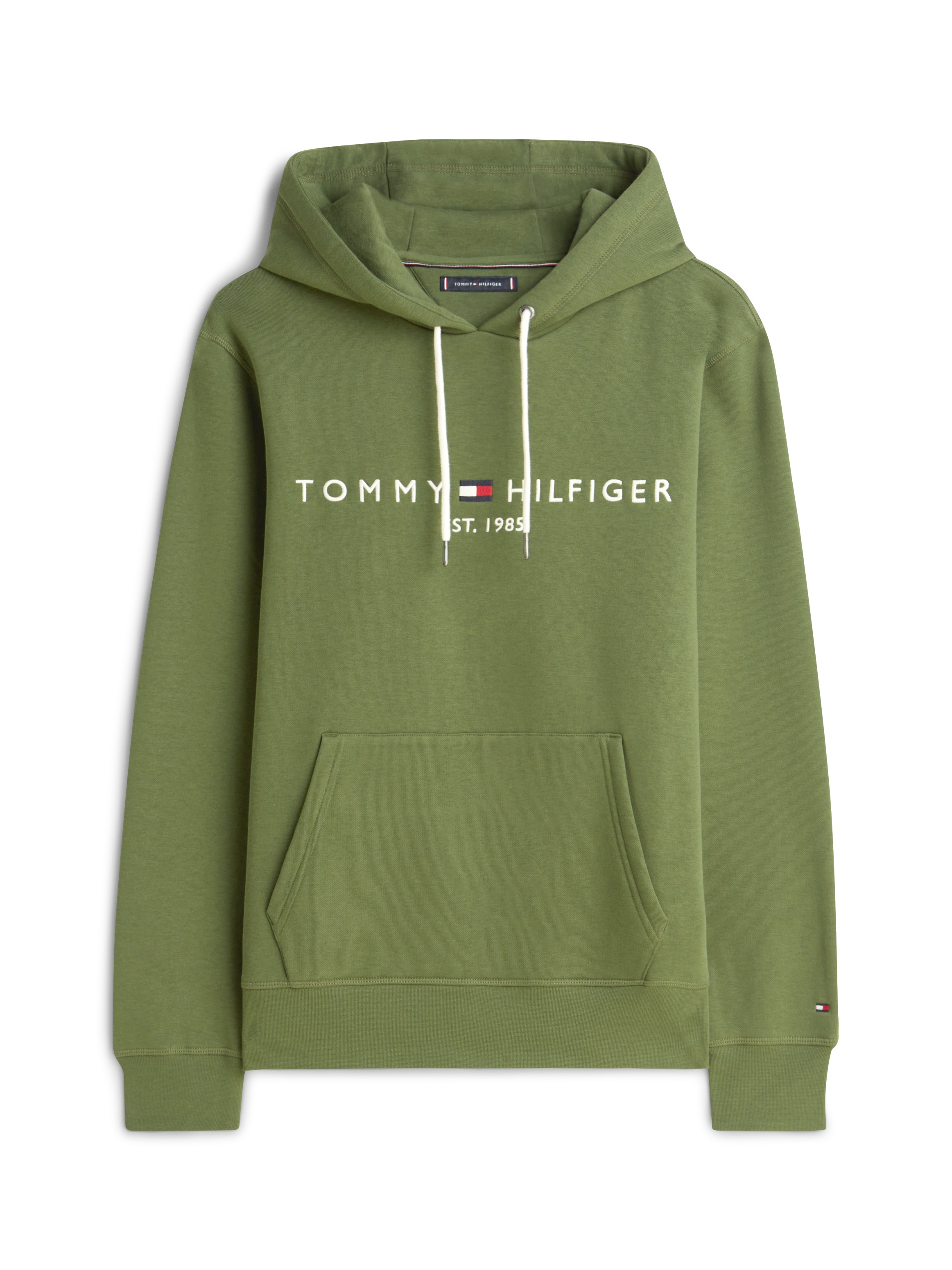 Tommy Hilfiger Kapuzensweatshirt »TOMMY LOGO«, unifarben, casual, regular fit, Baumwollmix, Kapuze
