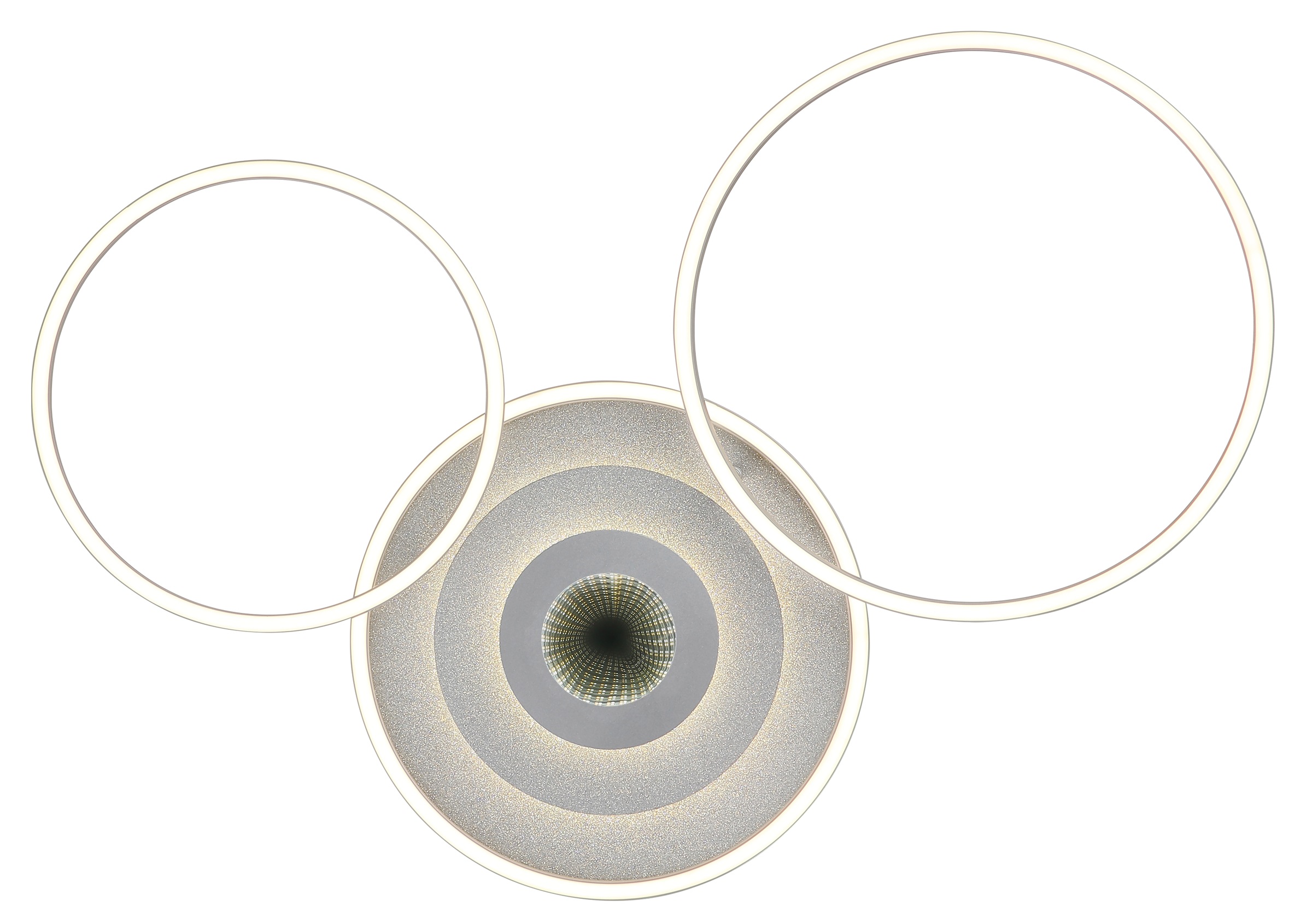 GLOBO LIGHTING Deckenleuchte »MILES« LED-Modul 1 Stk. LED-Deckenleuchte mit 3D-Effekt, dimmbar, modern & hell