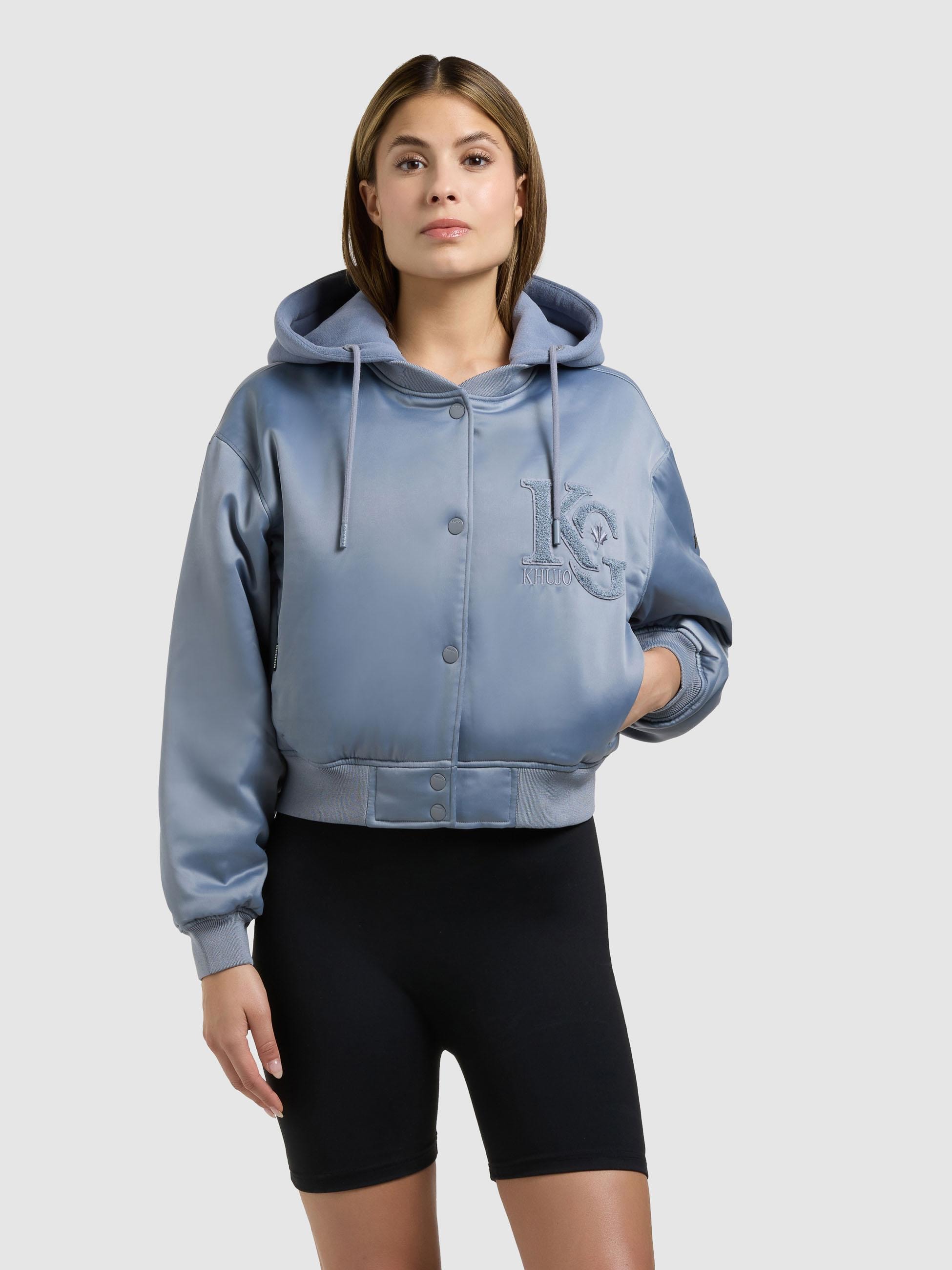 khujo Collegejacke »Chani« mit Kapuze Kurze Damen Bomberjacke mit Kapuze