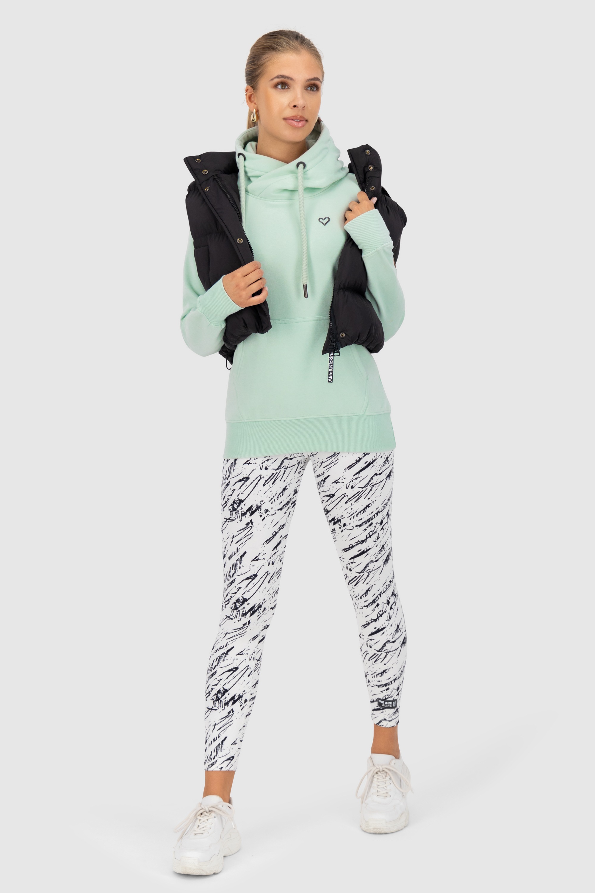 Alife & Kickin Kapuzensweatshirt »Damen SarahAK A«, Hoodie Kapuzenpullover, Sweatshirt mit Kapuze und Kängurutasche