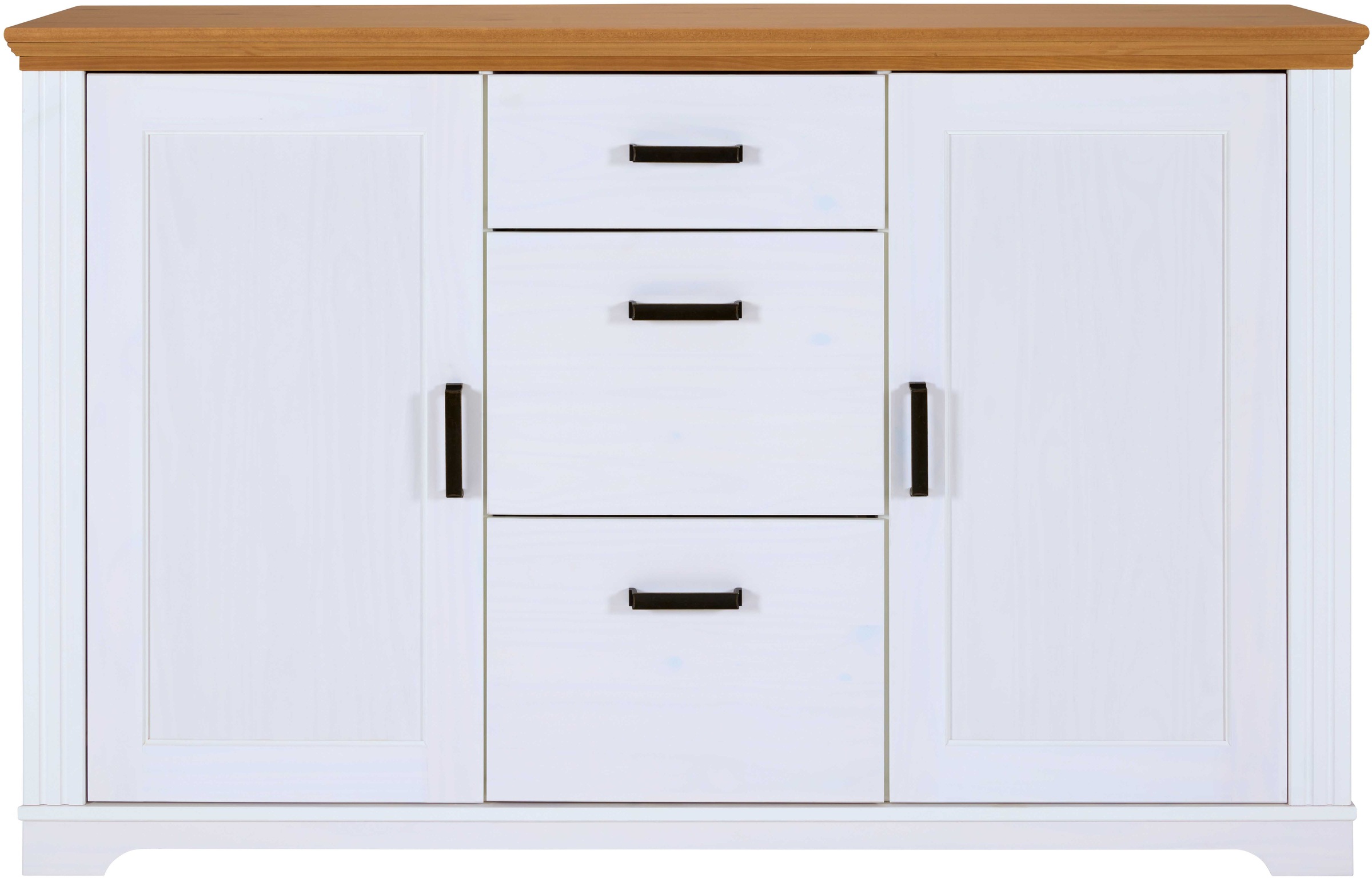 Inter Link Sideboard »Maluno« 1 Stk. tlg. Kiefer Massiv, Soft-Close, Stauraum, BxTxH: ca. 166,4 x 48,3 x 104 cm