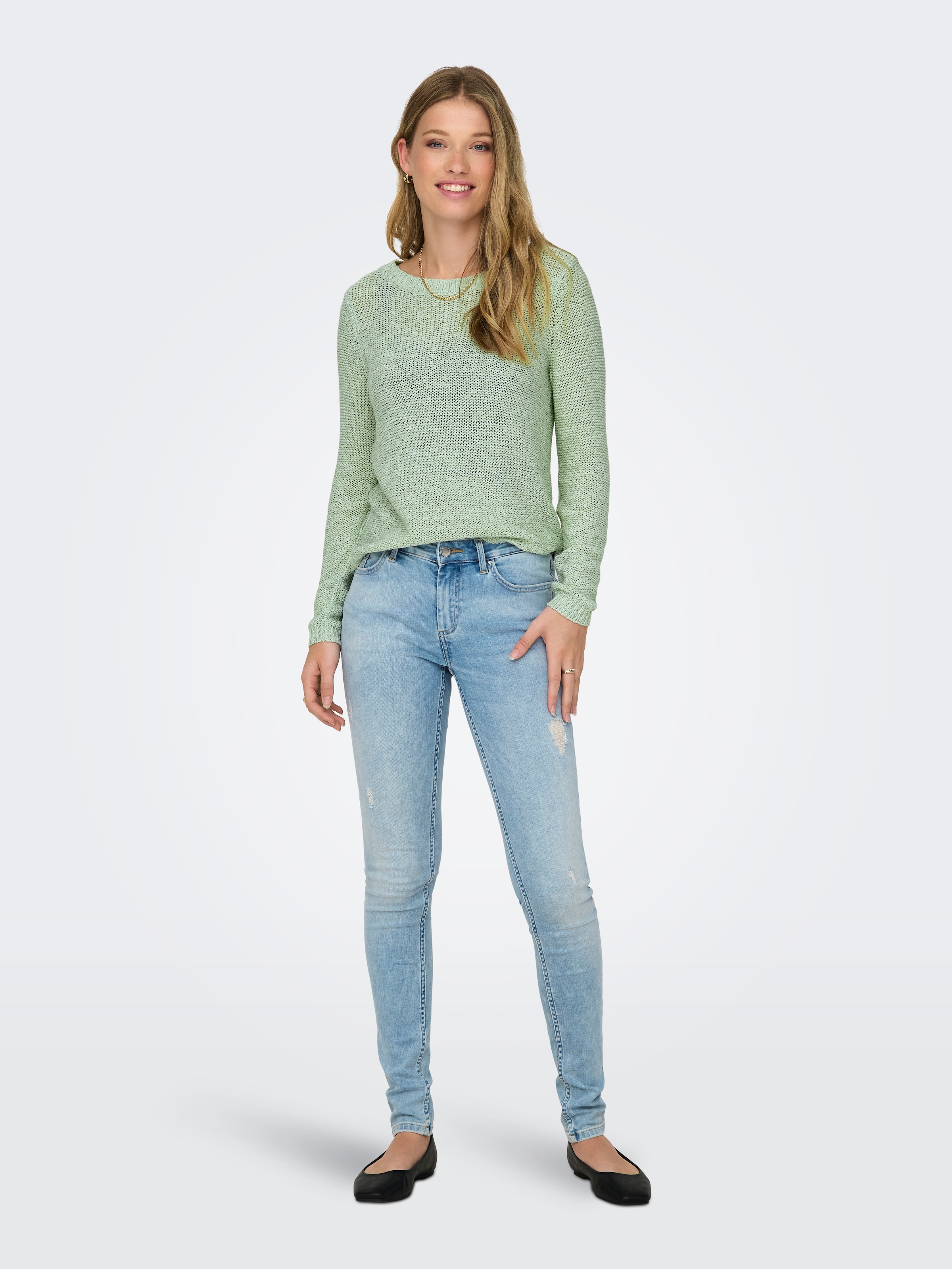 ONLY Strickpullover »ONLGEENA XO L/S PULLOVER KNT NOOS«