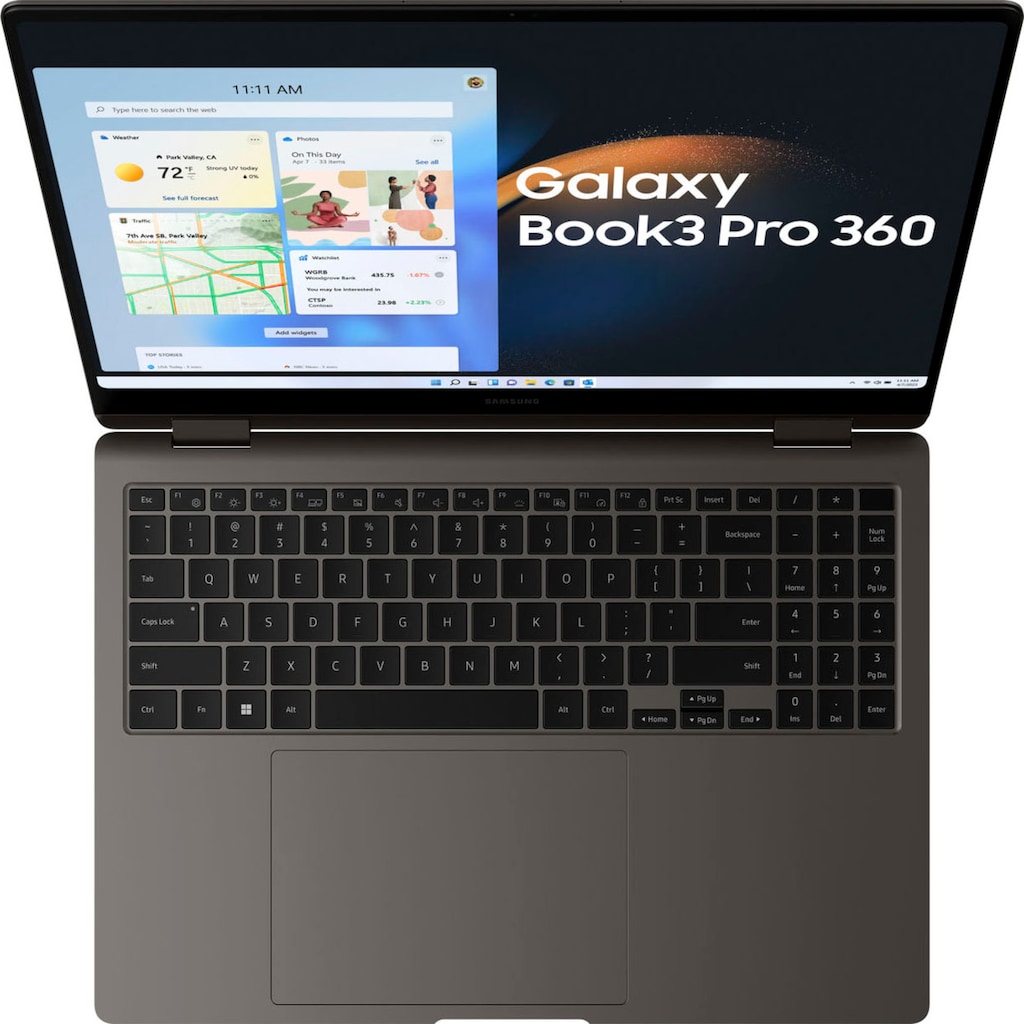 Samsung Notebook »Galaxy Book3 Pro 360«, 40,62 cm, / 16 Zoll, Intel, Core i7, Iris Xe Graphics, 512 GB SSD