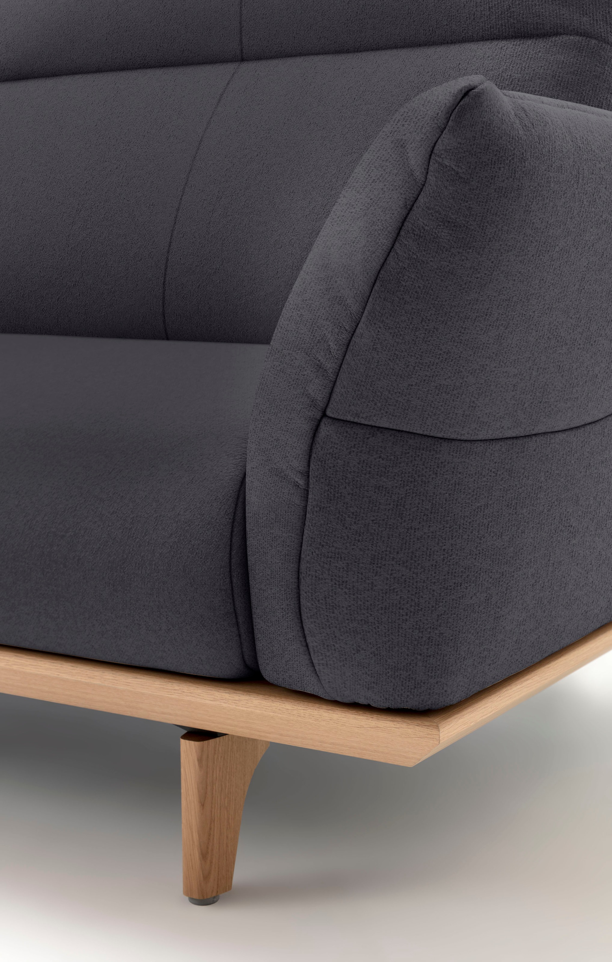 hülsta sofa 4-Sitzer »hs.460«, Sockel in Eiche, Füße Eiche natur, Breite 248 cm