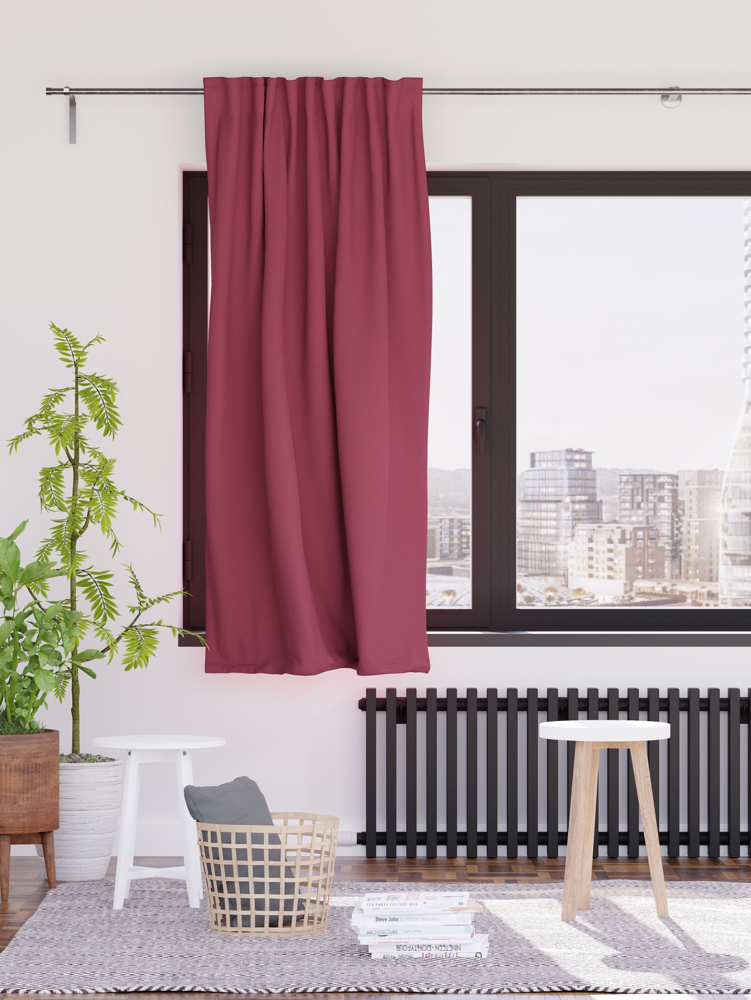 HOMING Vorhang »Galdin«, (1 St.), Verdunklungsvorhang, Akustik, blickdicht,  Thermo, Energiesparend | BAUR