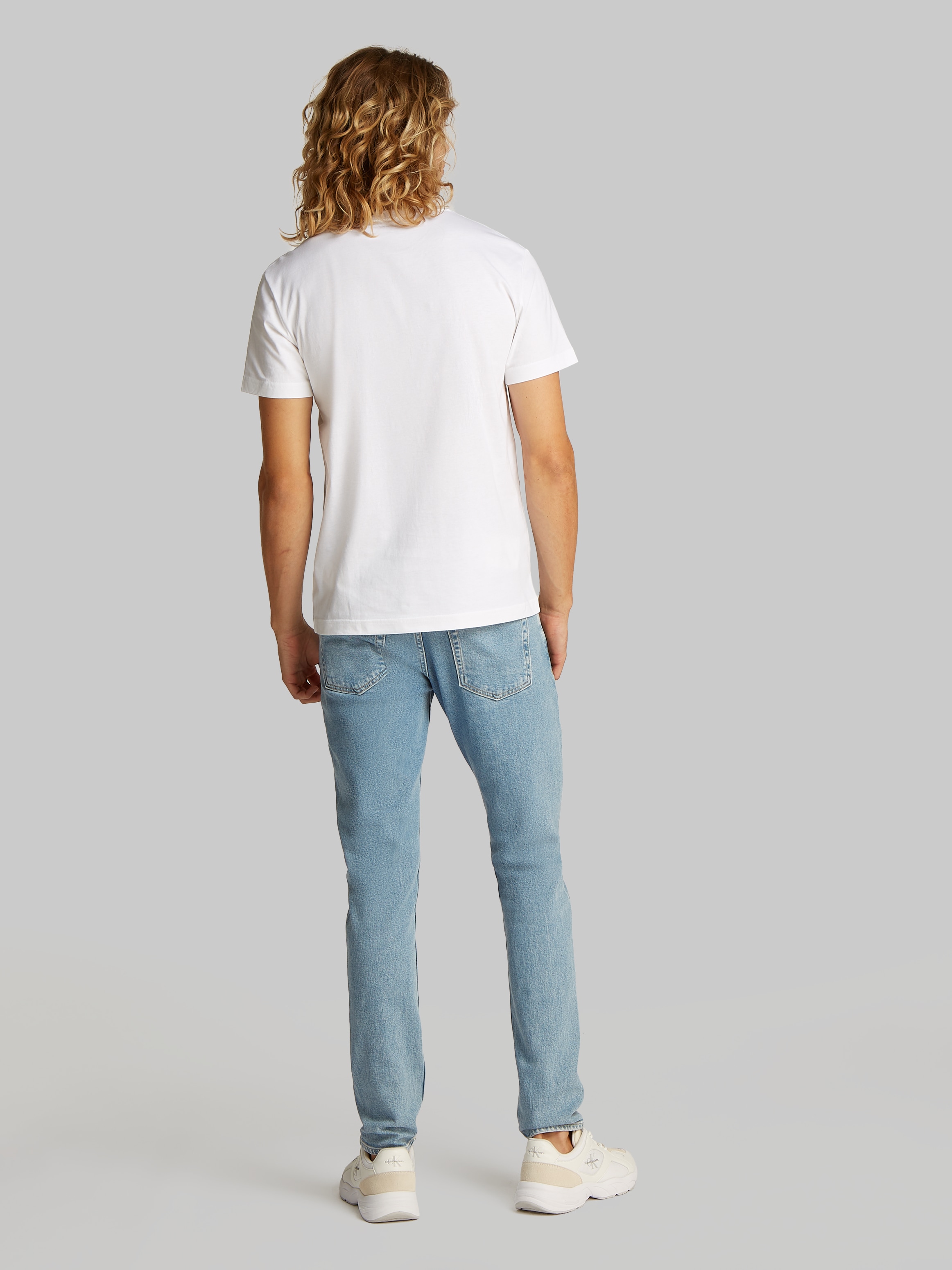Calvin Klein Jeans T-Shirt »2 PACK MONOLOGO T-SHIRT«, (Packung, 2er-Pack), mit Rundhalsausschnitt