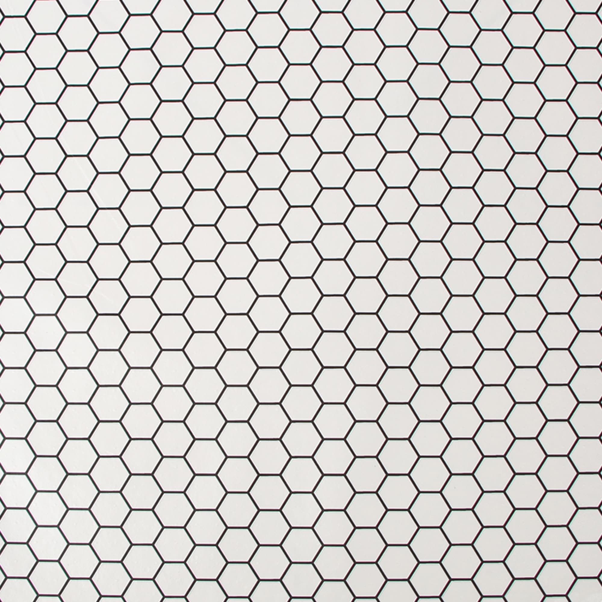 contour Vliestapete "Hexagon Gitter" aufgeschäumt FSC zertifiziert, mit lebhaftem Druck, 10 Meter Länge