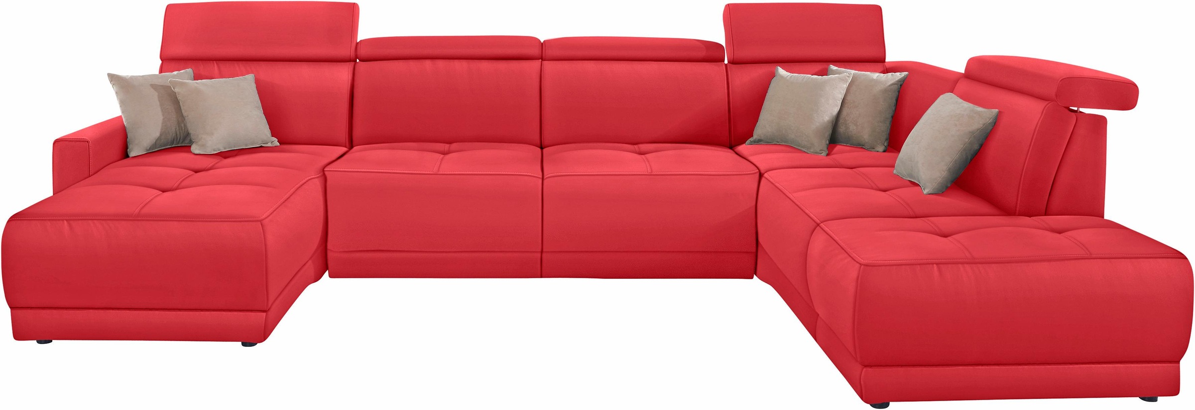 DOMO collection Wohnlandschaft "Ava moderne Sitzheftung mit toller Doppelna günstig online kaufen