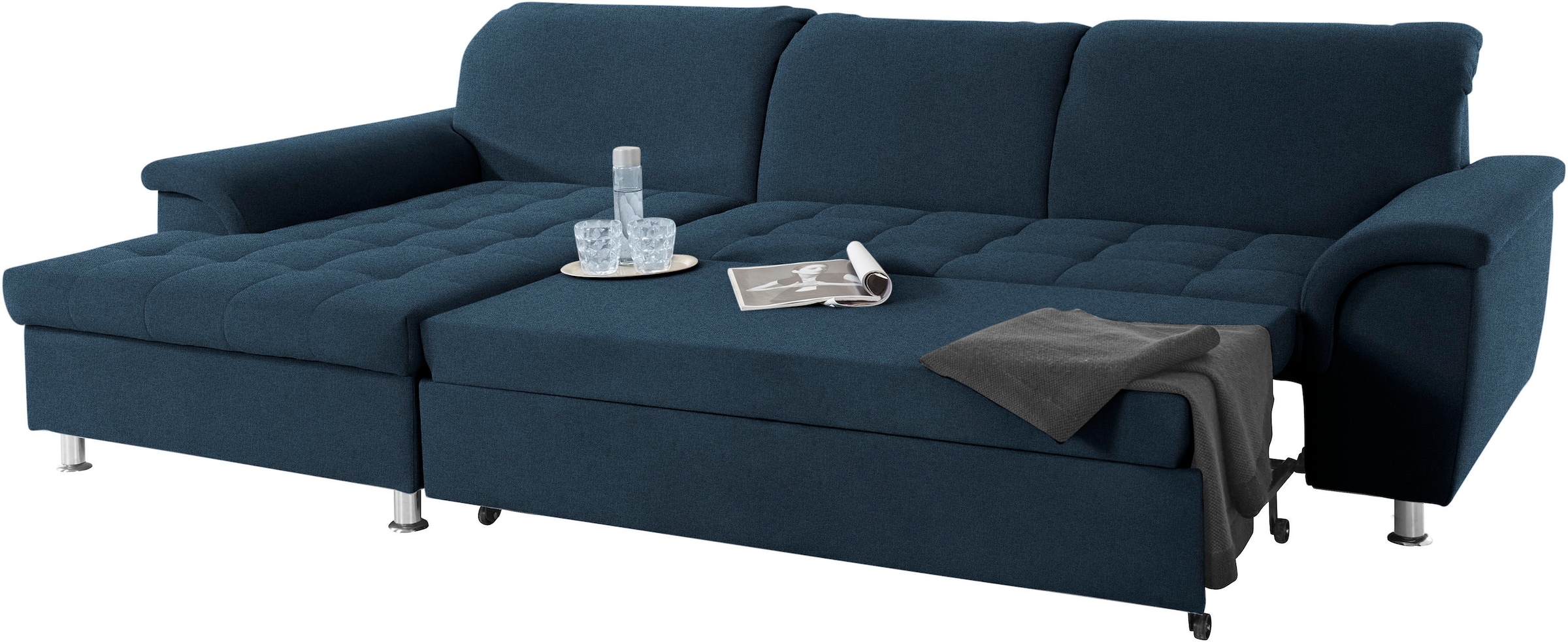 DOMO collection Ecksofa »Franzi L-Form«, wahlweise mit Kopfteilverstellung (dann Tiefe: 170 cm)