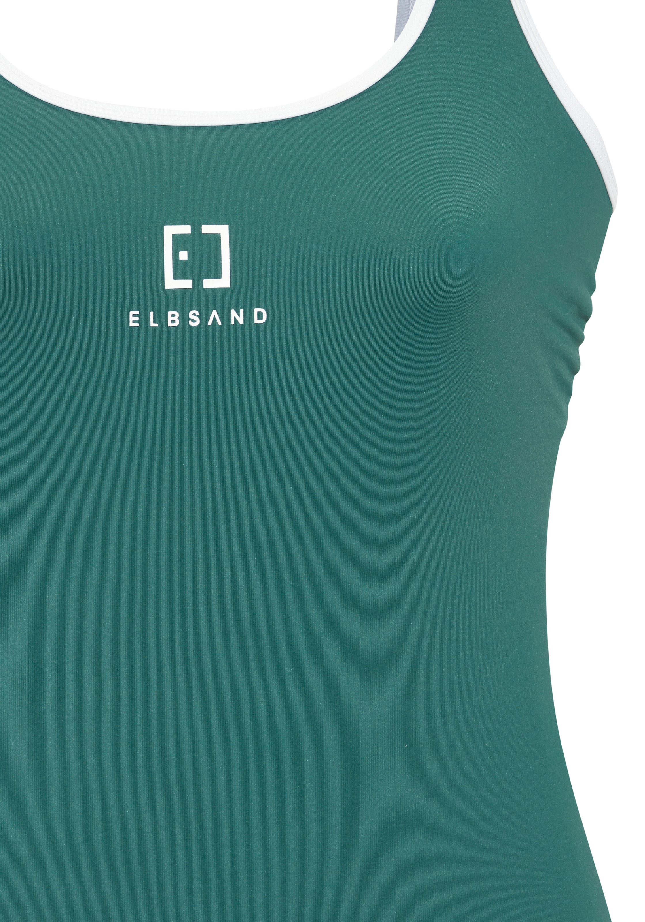 Elbsand Badeanzug mit farblich abgesetztem Piping