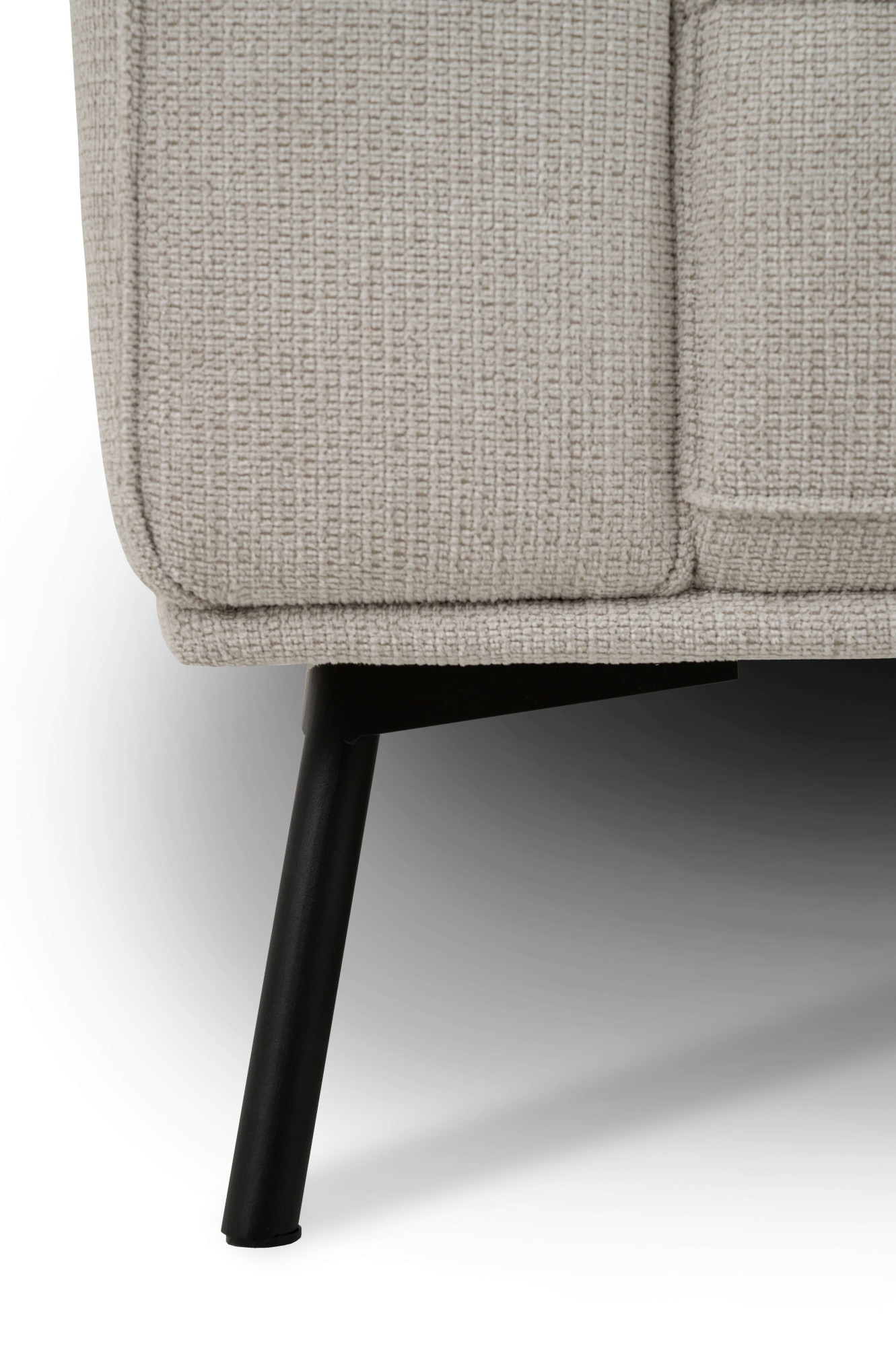 andas Ecksofa »Vosby«, Breite 260 cm, Chenille, mit dekorativer Kedernaht