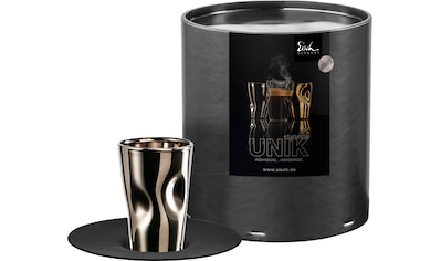 Espressoglas »UNIK«, (Set, 2 tlg., Espressoglas mit Untertasse in Geschenkröhre),...