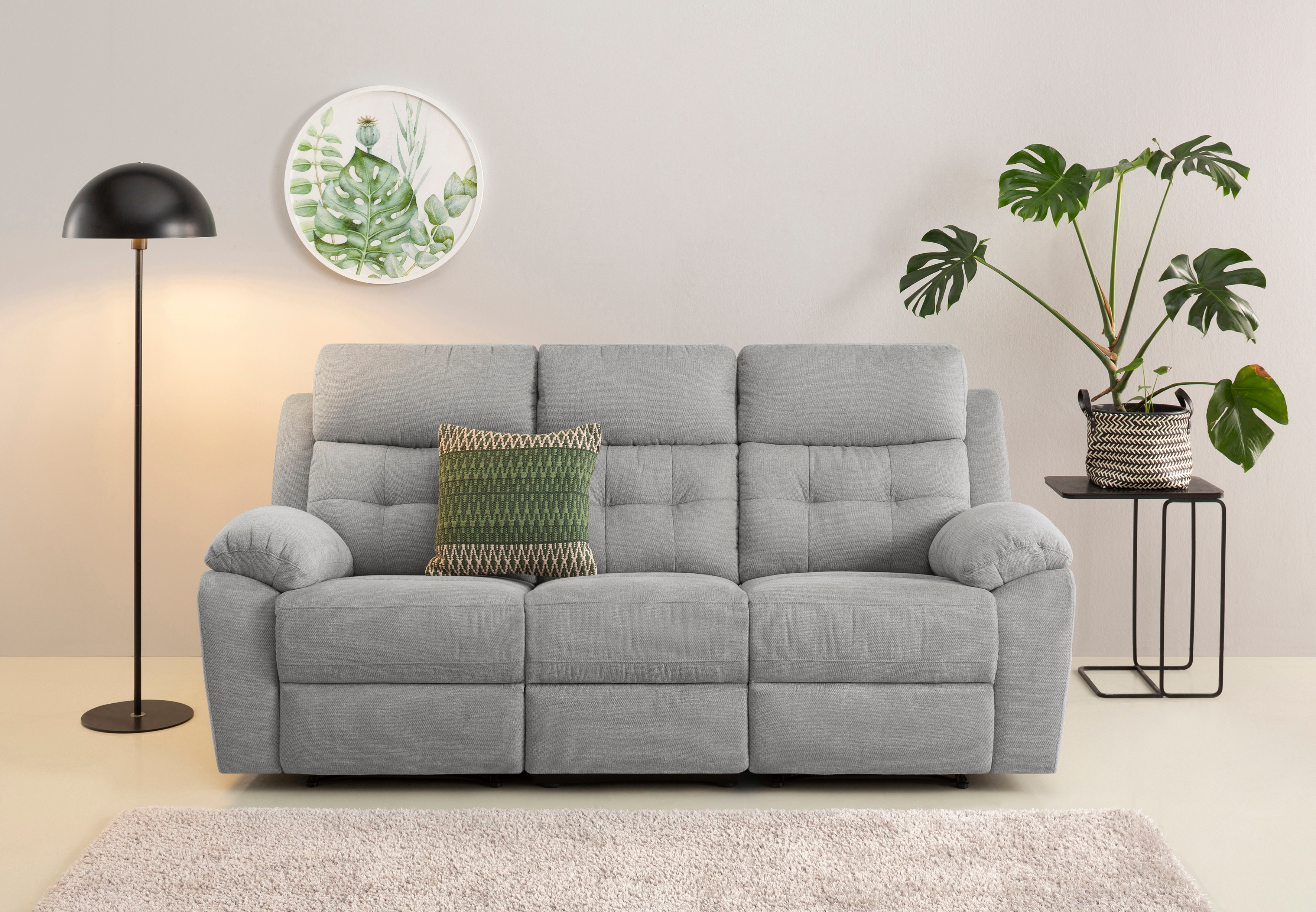 OTTO home 3-Sitzer "Lannilis" mit manueller und elektrischer Relaxfunktion