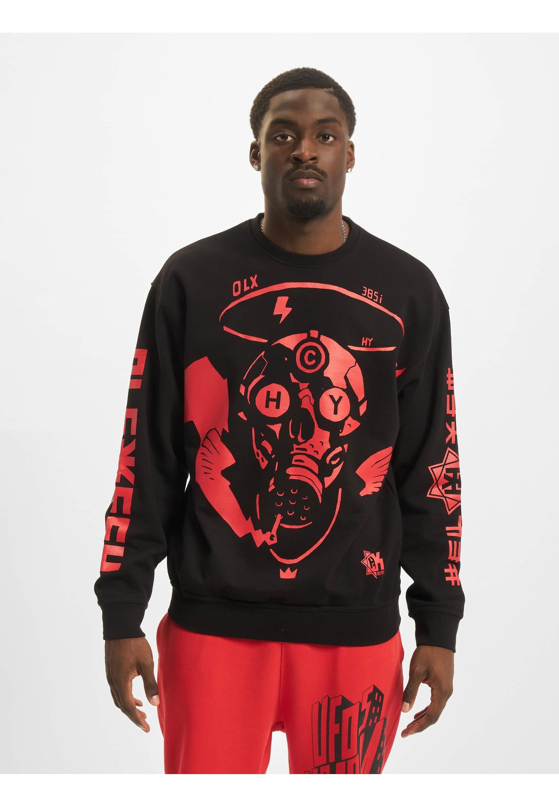 DEF Rundhalspullover »DEF Herren Skull Sweat Pants«, (1 tlg.)