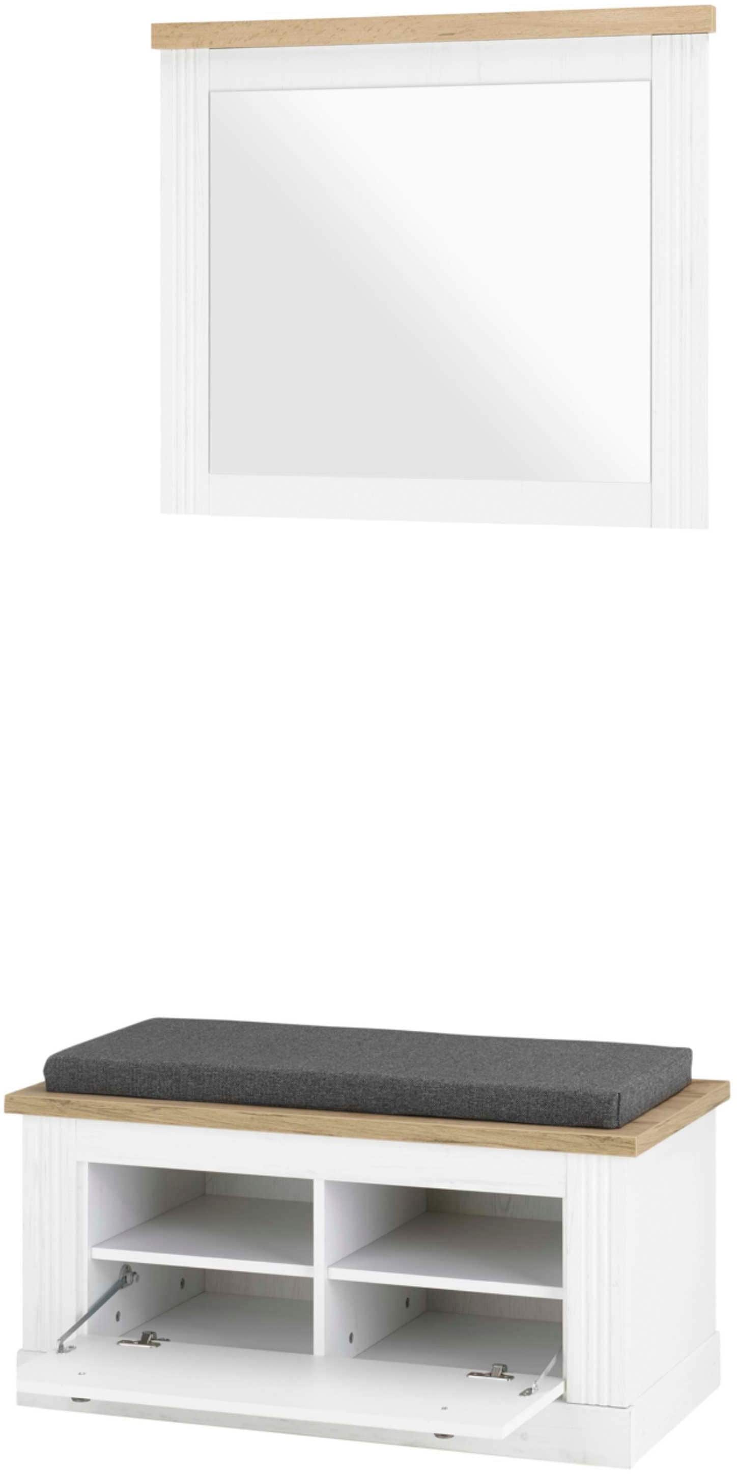 OTTO home Garderoben-Set "Westminster, Garderobe im Landhausstil, Komplettset mit viel Stauraum" 2 Stk. tlg.