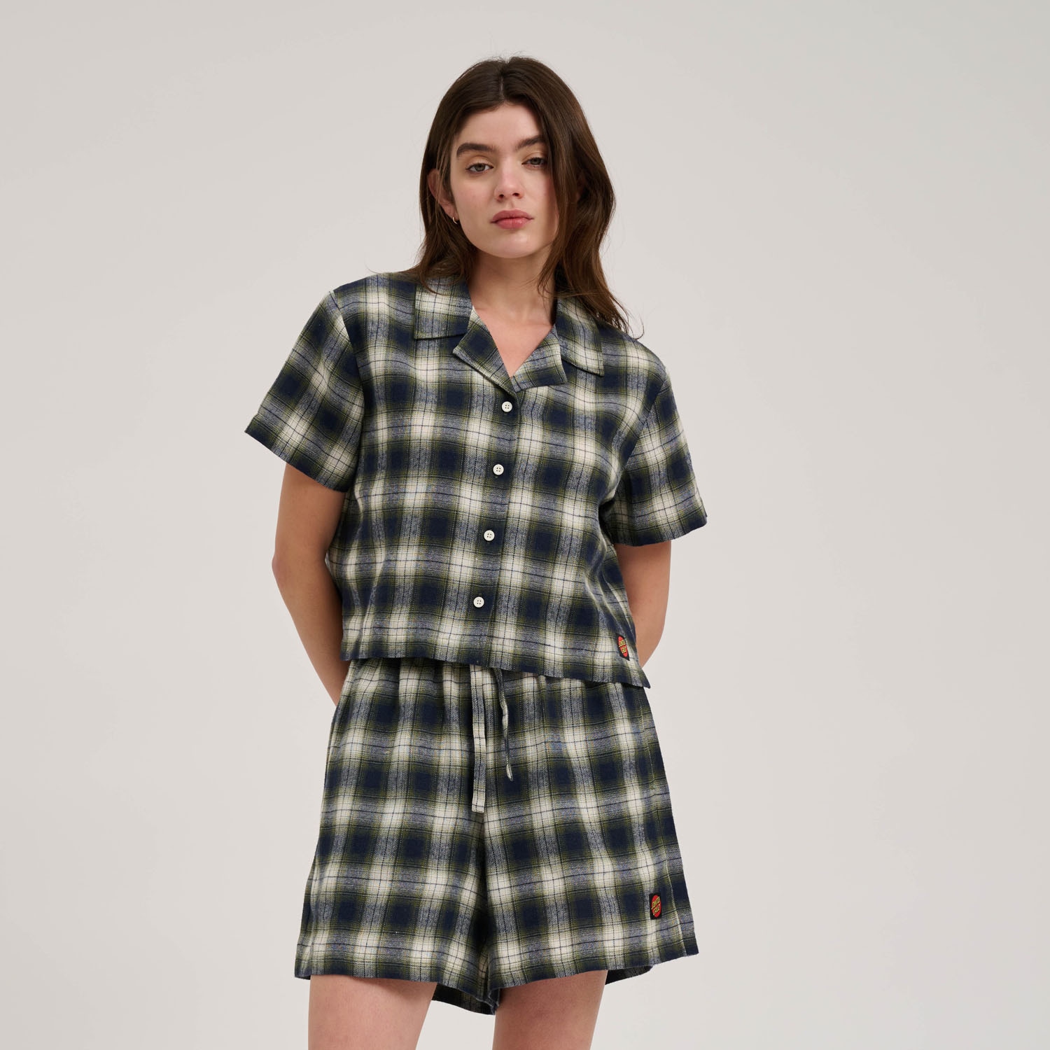 Santa Cruz T-Shirt "CLASSIC CHECK CROP SHIRT" günstig online kaufen