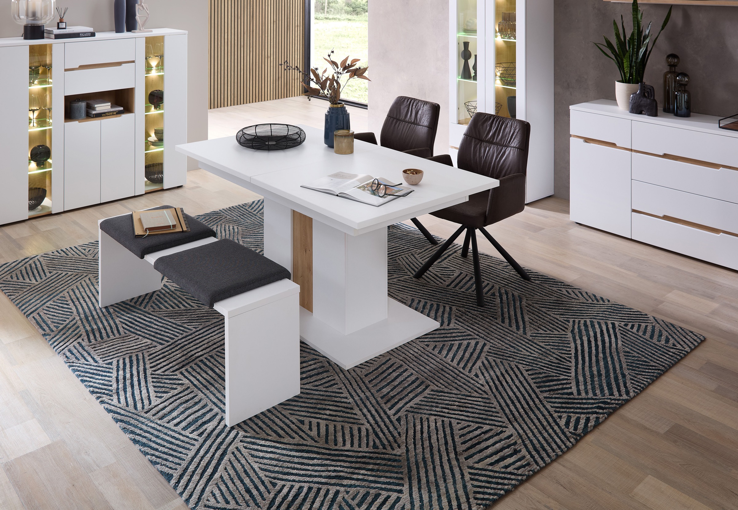 Innostyle Essbank "Memphis Sitzbank, 130x49x40cm (B/H/T)", (1 St.), 2 Klemm günstig online kaufen