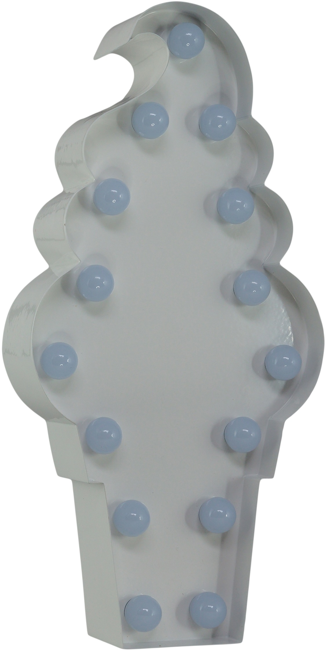 MARQUEE LIGHTS LED Dekolicht »Icecream«, 15 flammig, Leuchtmittel LED-Modul | LED fest integriert, Wandlampe,Tischlampe Eis, Eistüte, Eiscreme 15 Leuchtmittel - 11x23 cm