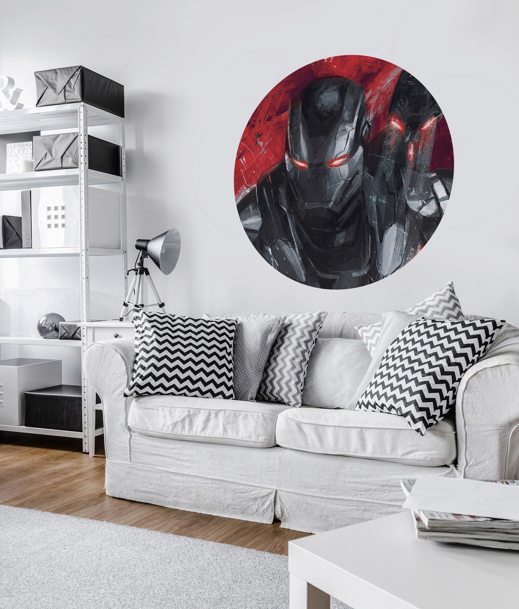 Komar Fototapete »Avengers Painting War-Machine«, 125x125 cm (Breite x Höhe),  rund und selbstklebend online kaufen | BAUR