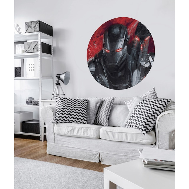 Komar Fototapete »Avengers Painting War-Machine«, 125x125 cm (Breite x Höhe),  rund und selbstklebend online kaufen | BAUR
