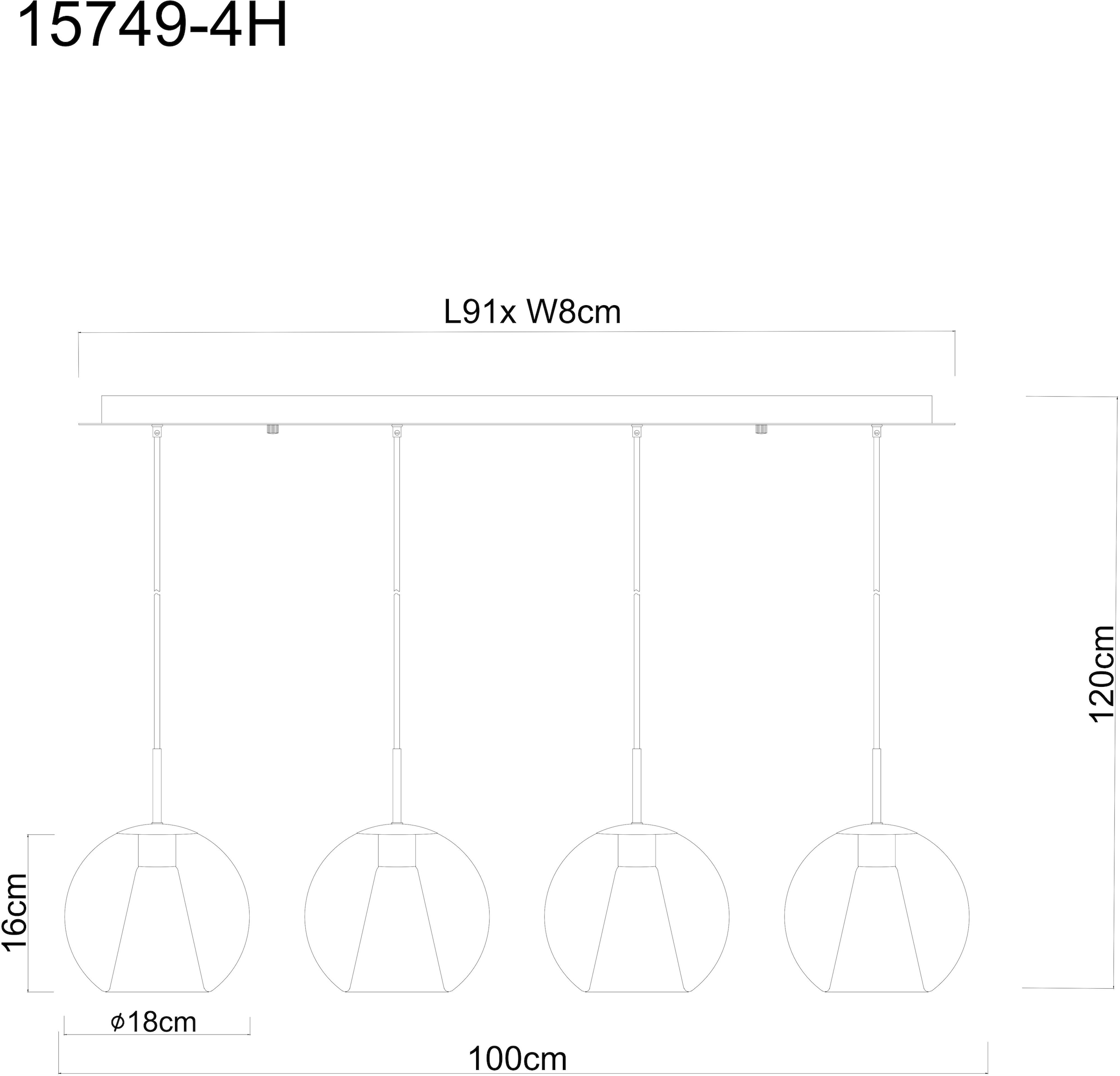 GLOBO LIGHTING Hängeleuchte »BARRY«, Leuchtmittel E27 | ohne Leuchtmittel, Hängelampe/Pendelleuchte/Esszimmer/Wohnzimmer/Esstisch