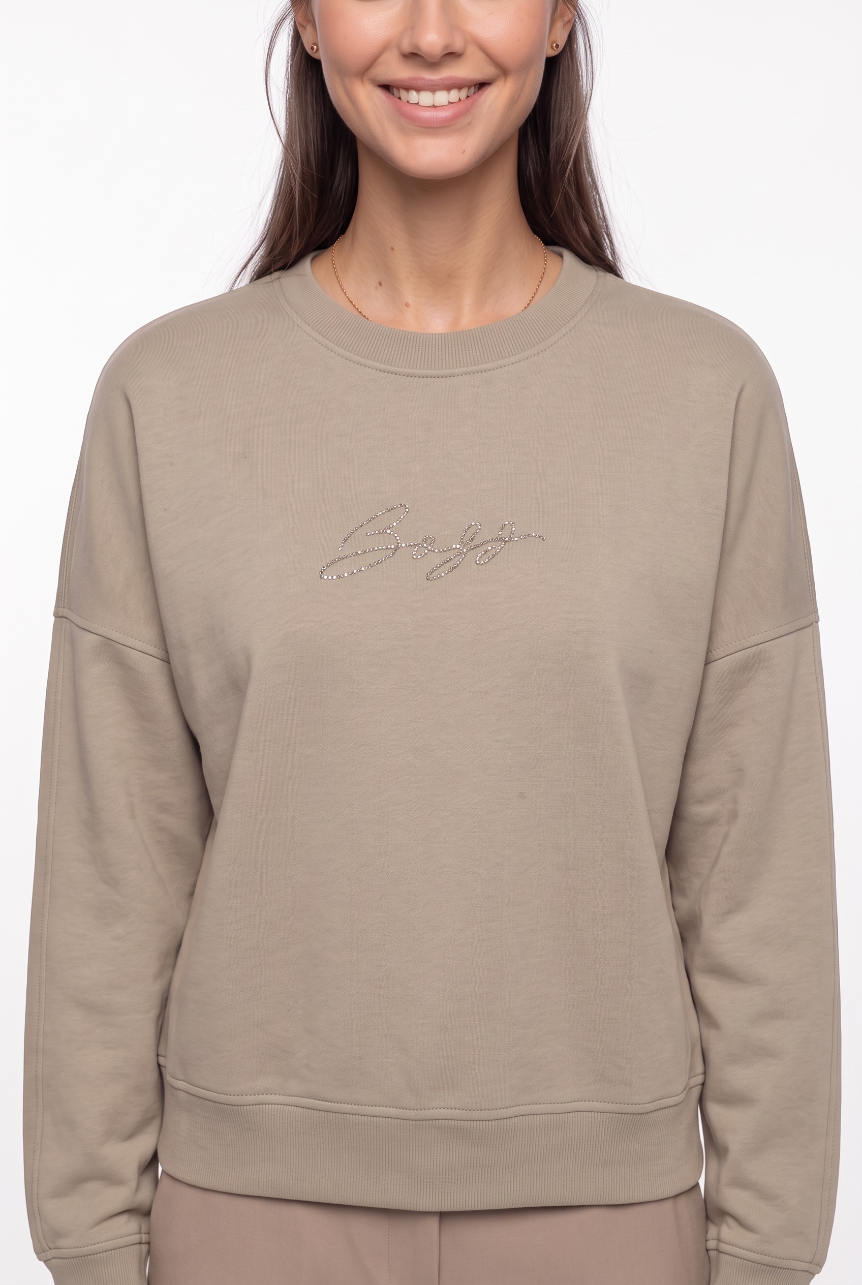 BOSS ORANGE Sweatshirt »Ever Premium Damenmode«, mit Logoschriftzug, Oversize Fit
