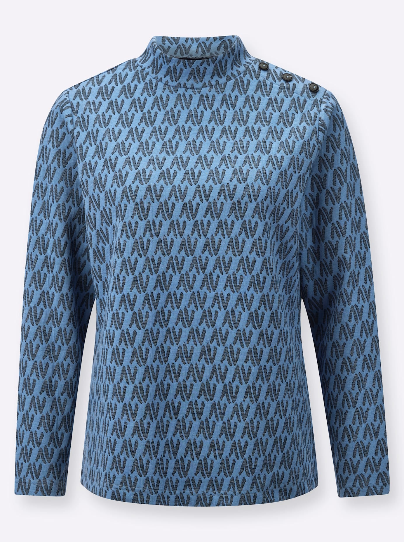 Classic Basics Stehkragenshirt »Jacquard-Shirt«, (1 tlg.)