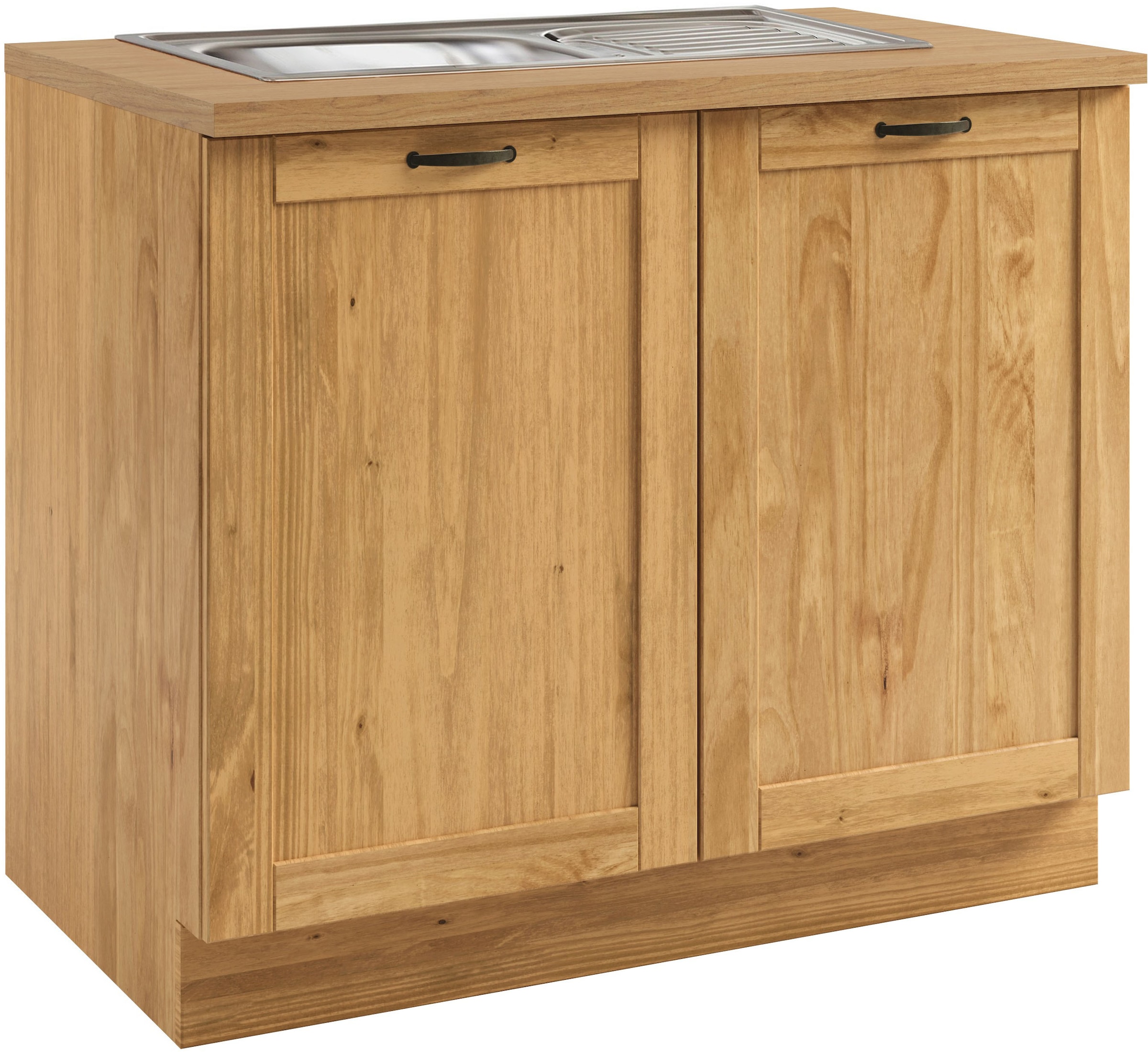 Home affaire Spülenschrank "Teramo" Breite 100 cm, inkl. Einbauspülbecken günstig online kaufen