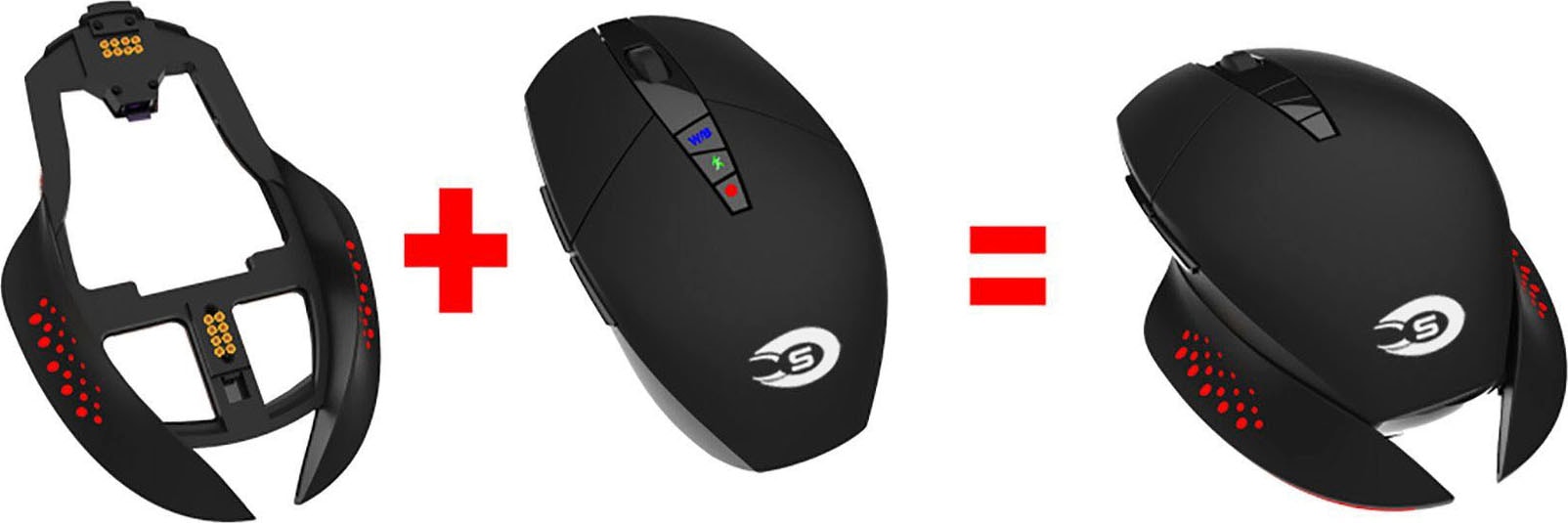 Hyrican Gaming-Maus »ST-906R«, RF Wireless-Funk-Bluetooth-kabellos