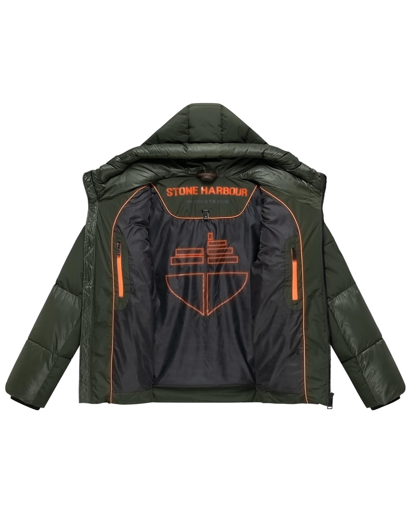 Stone Harbour Steppjacke »Kiaan XX« mit Kapuze Warme Herren Winterjacke in Materialmix