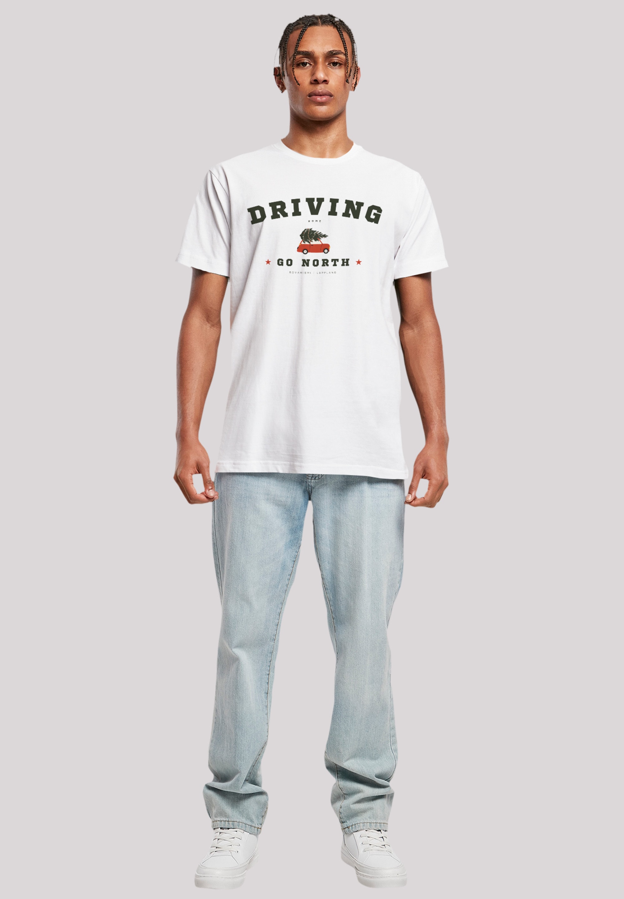 F4NT4STIC T-Shirt »Driving Home Weihnachten«, Weihnachten, Geschenk, Logo