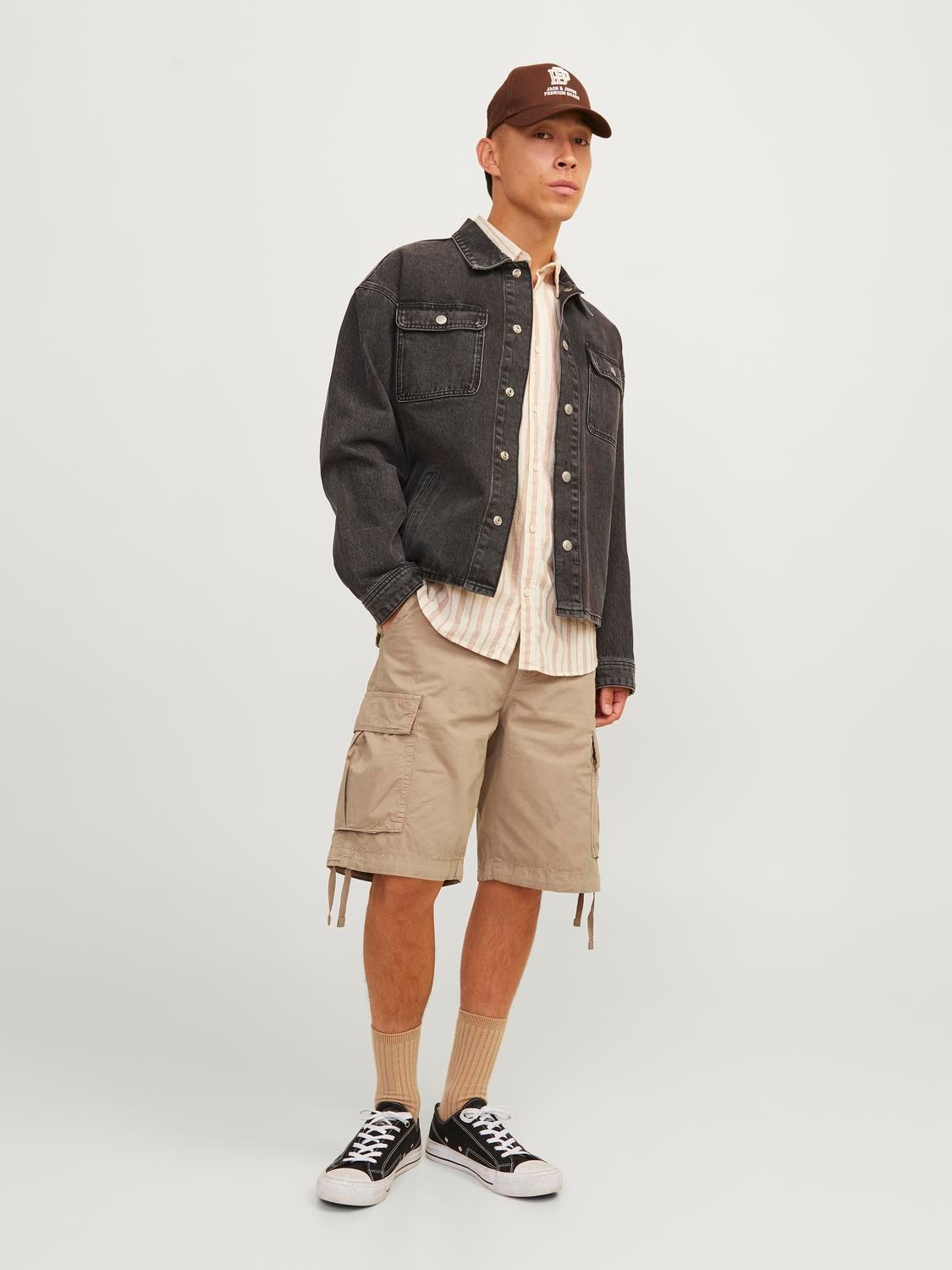 Jack & Jones Cargohose »JPSTCOLE TUCKER CARGO SHORTS LNG SN«