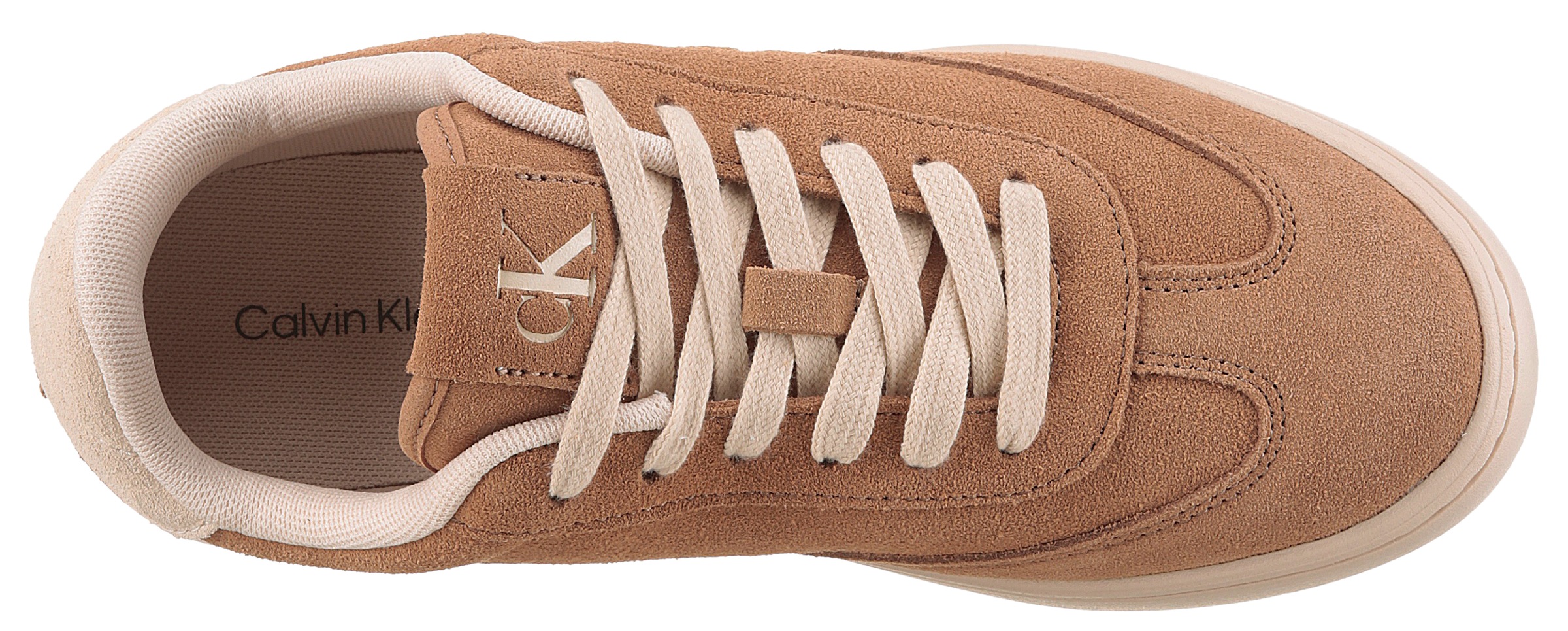 Calvin Klein Jeans Plateausneaker »CLASSIC CUPSOLE LACEUP WT WM«, Schnürschuh, Freizeitschuh, Basket-Sneaker, Halbschuh mit Logo