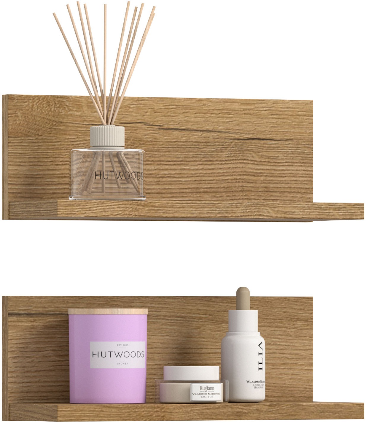 welltime Wandregal "VANN, 2er Set Wandboard, inkl. Montagematerial zur Wand günstig online kaufen