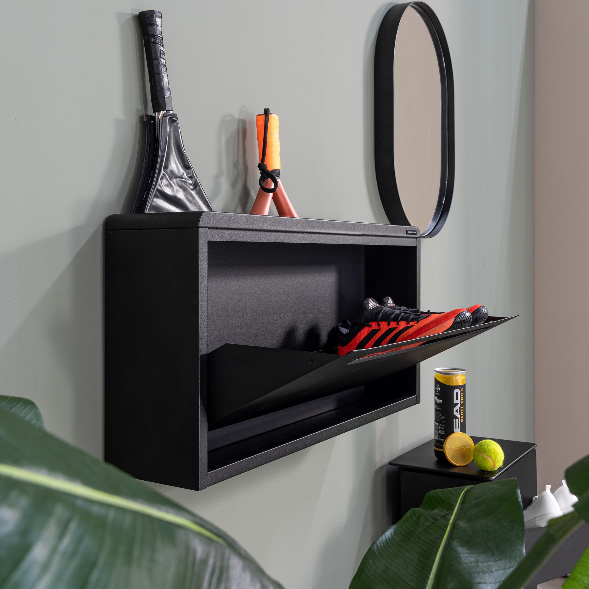 Spinder Design Schuhschrank »SPORTIVA«, Stahlschuhschrank für Sportschuhe und Zubehör