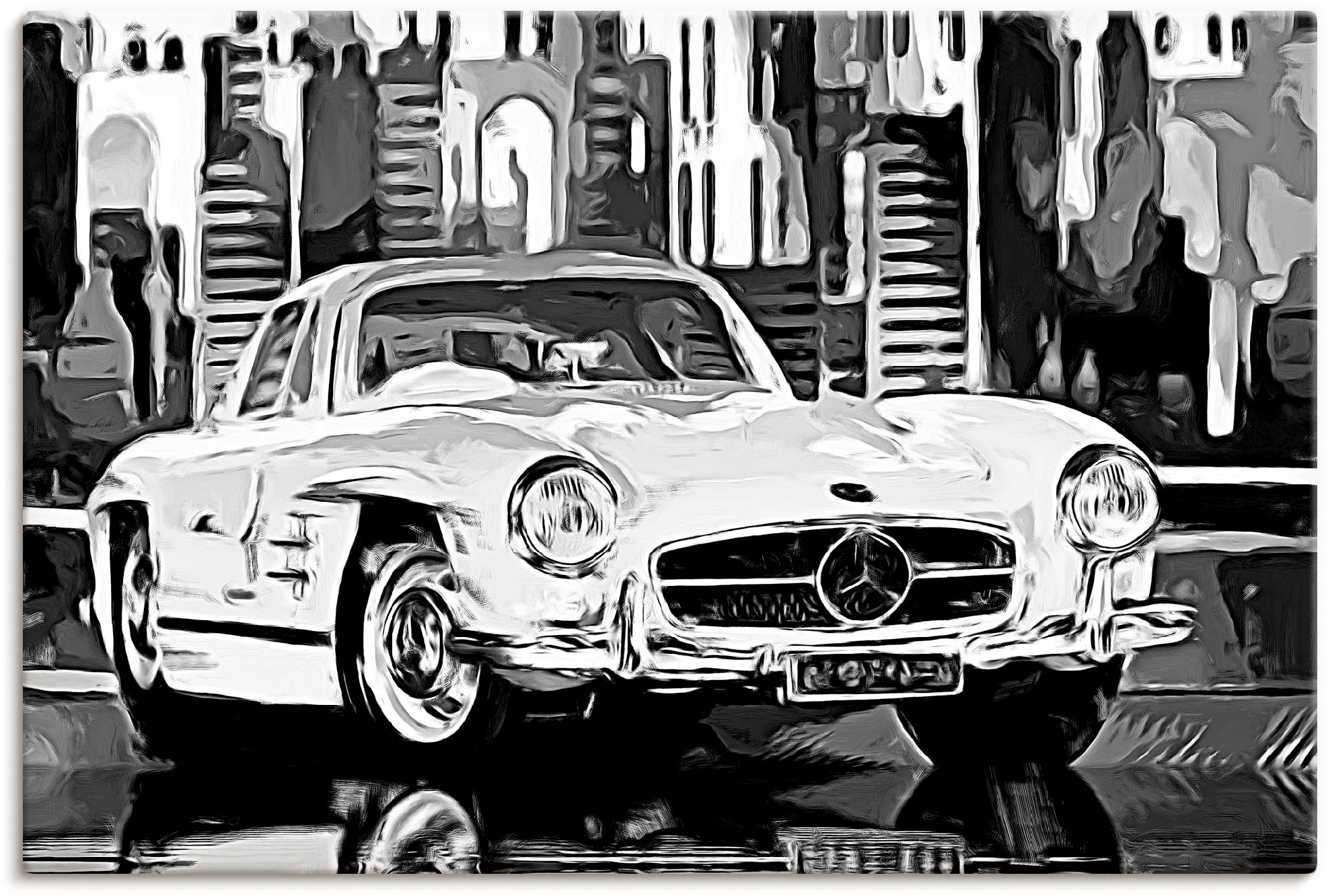 Artland Wandbild "300 SL Flügeltürer" Auto 1 Stk. tlg. als Leinwandbild, Poster in verschied. Größen