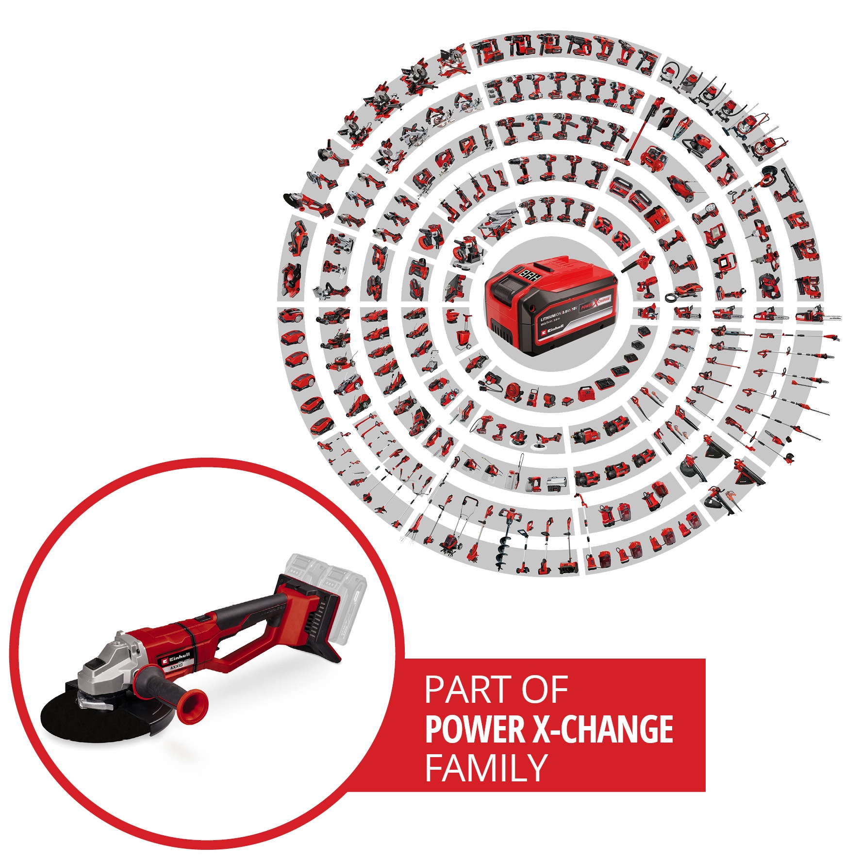 Einhell Akku-Winkelschleifer »AXXIO 36/230 Q«, Power X-Change, ohne Akku und Ladegerät