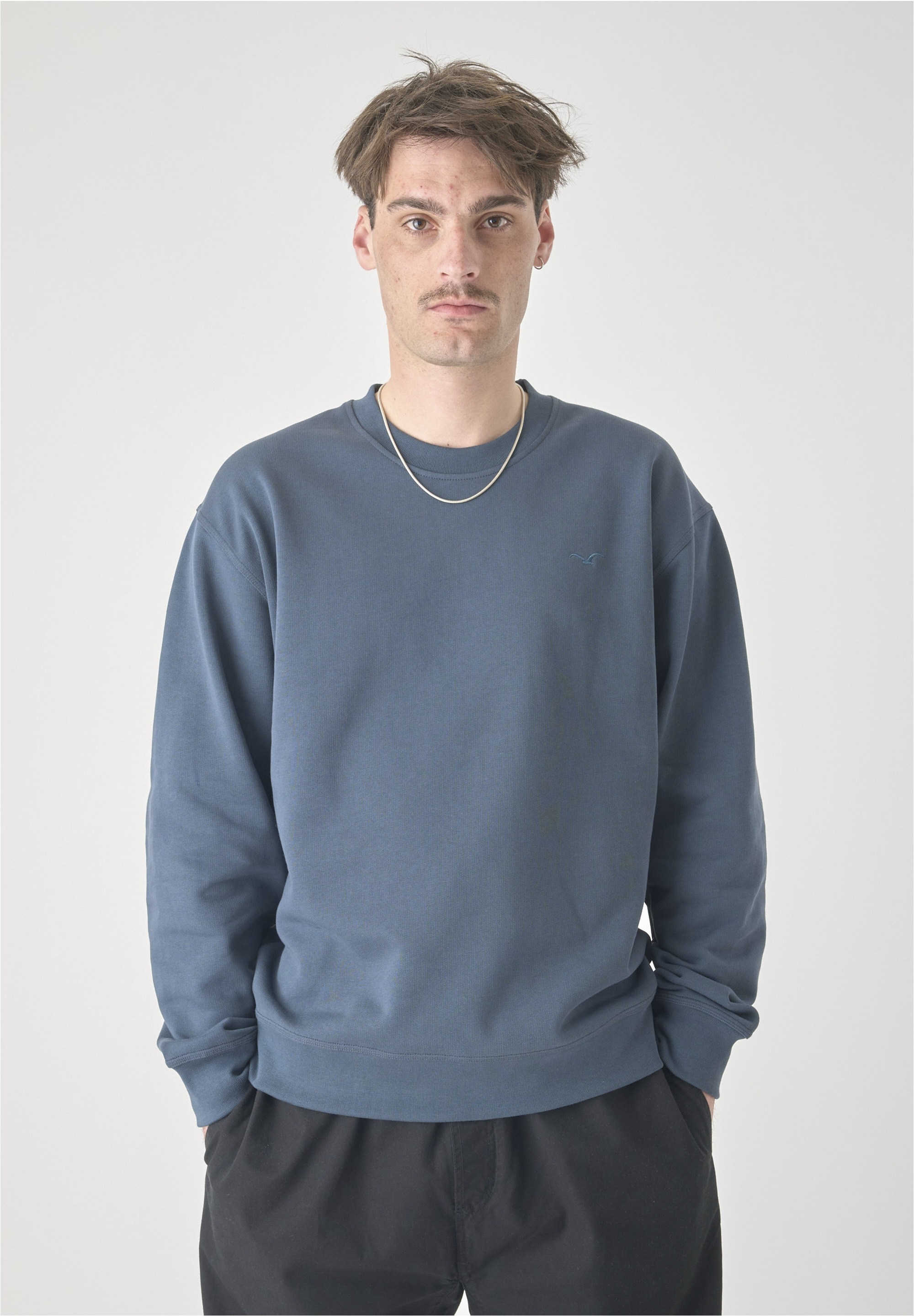 Cleptomanicx Sweatshirt "Ligull Boxy", mit kleiner Möwenstickerei günstig online kaufen