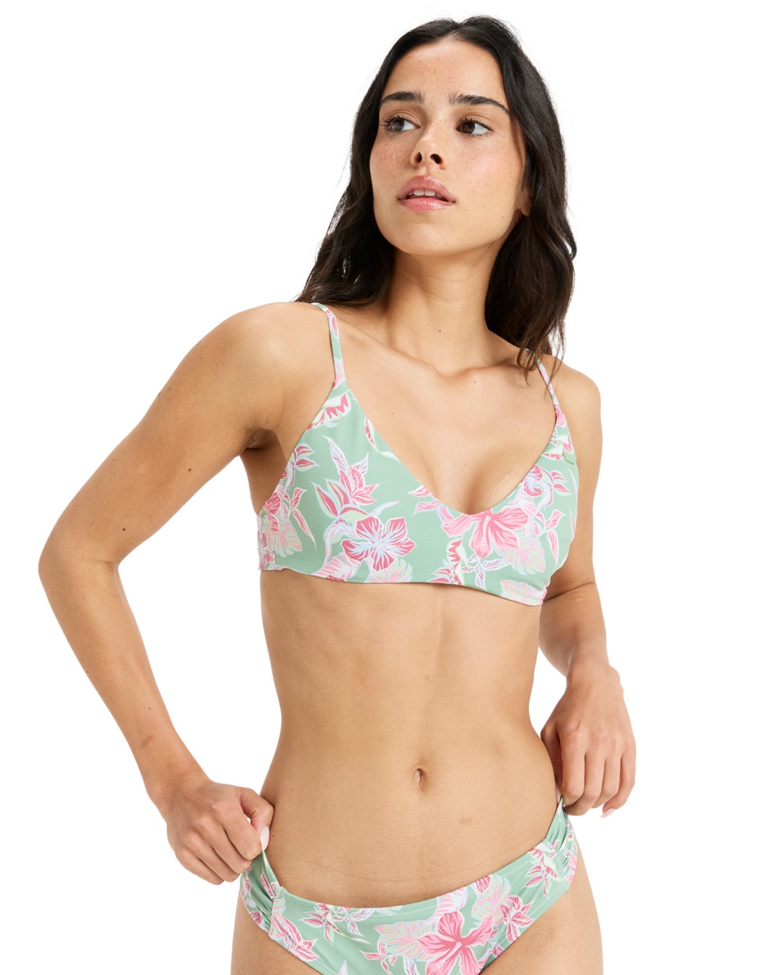 Roxy Bandeau-Bikini-Top "Hibiscus Island" günstig online kaufen