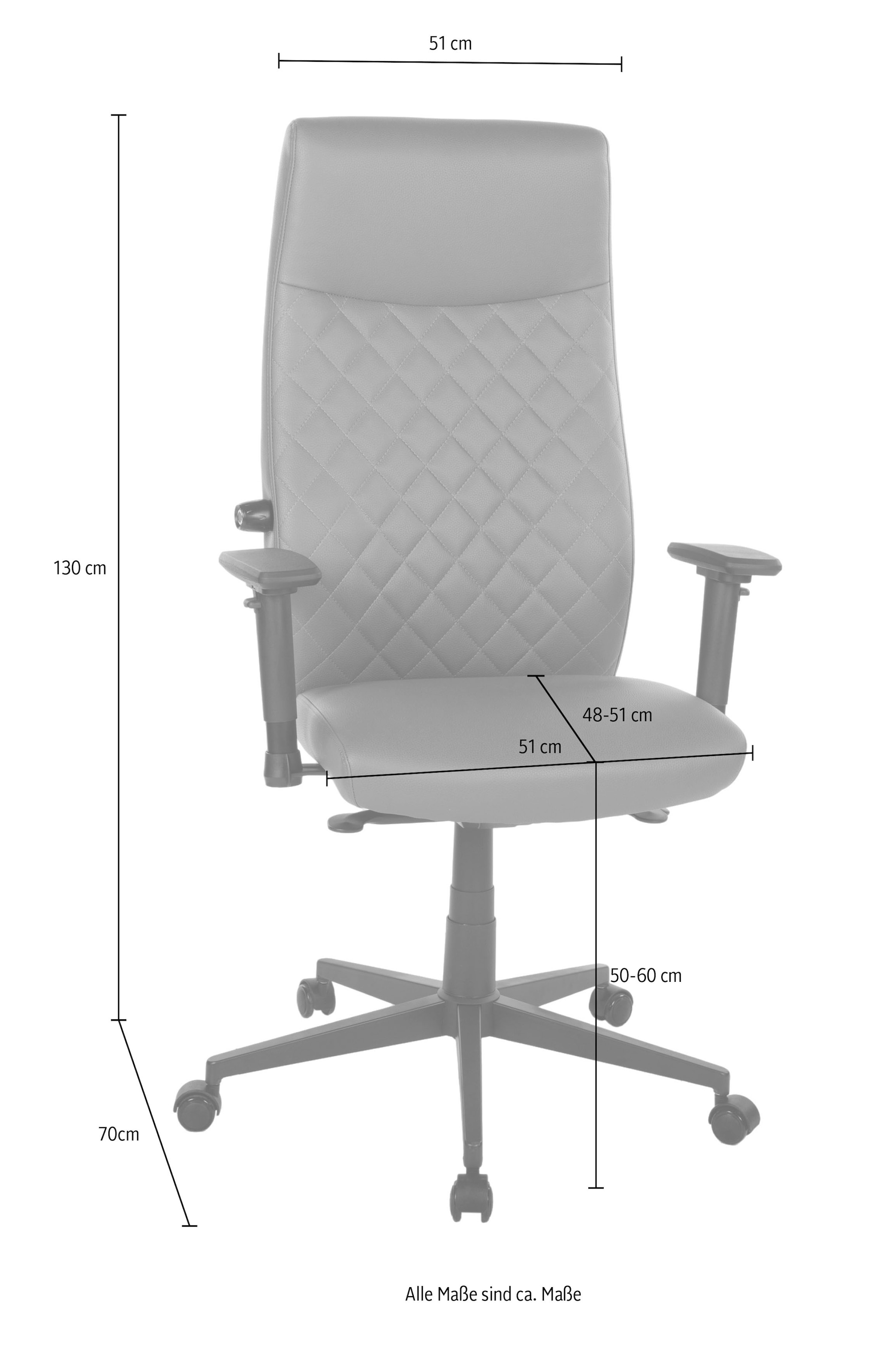Places of Style Schreibtischstuhl »TEOR«, 1 St., Microfaser, 3-D Armlehnen, Sitztiefen- und höhenverstellung, Lordosenstütze
