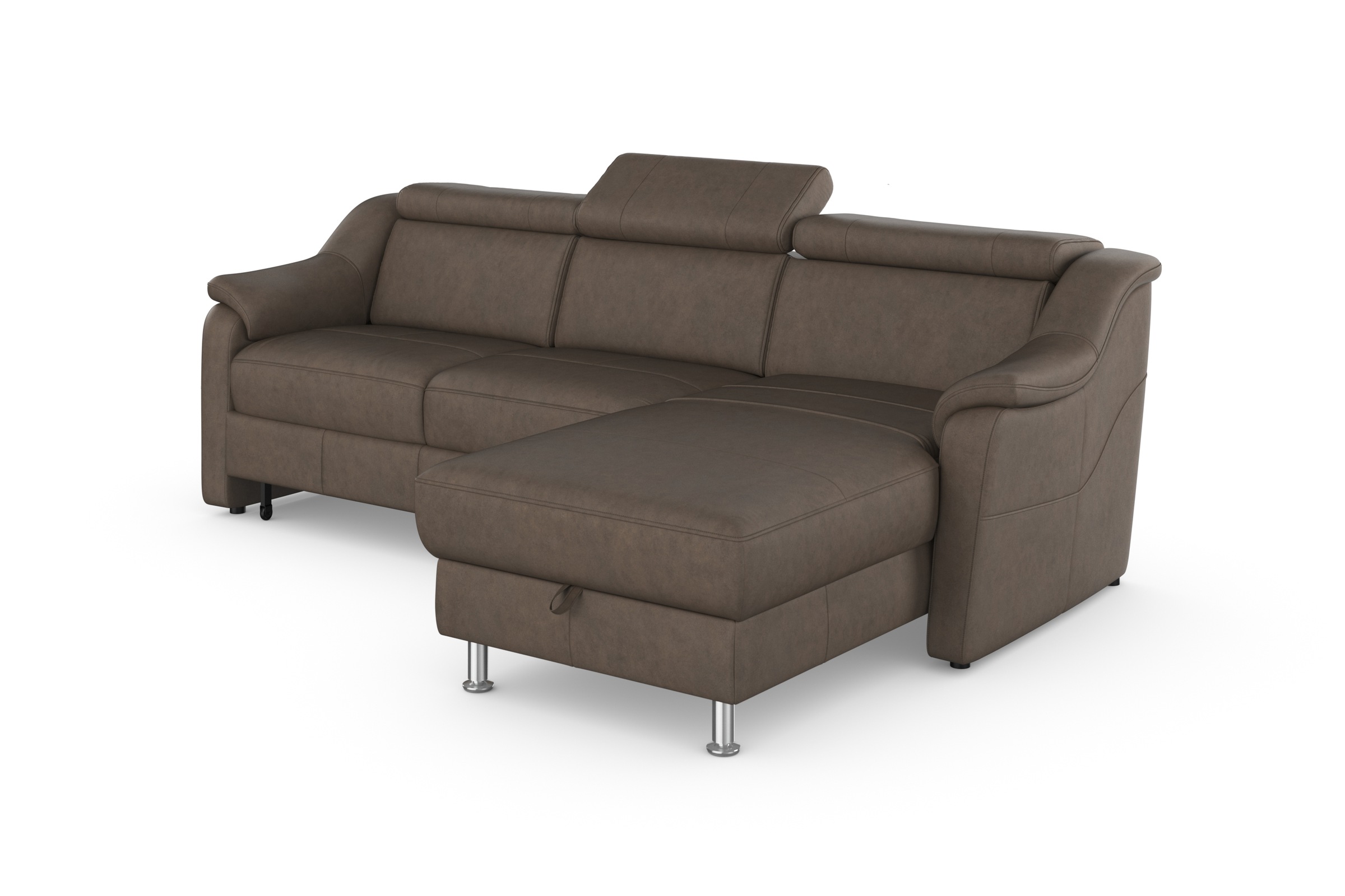 sit&more Ecksofa »Freetown L-Form«, inklusive Kopfteilverstellung und komfortablem Federkern