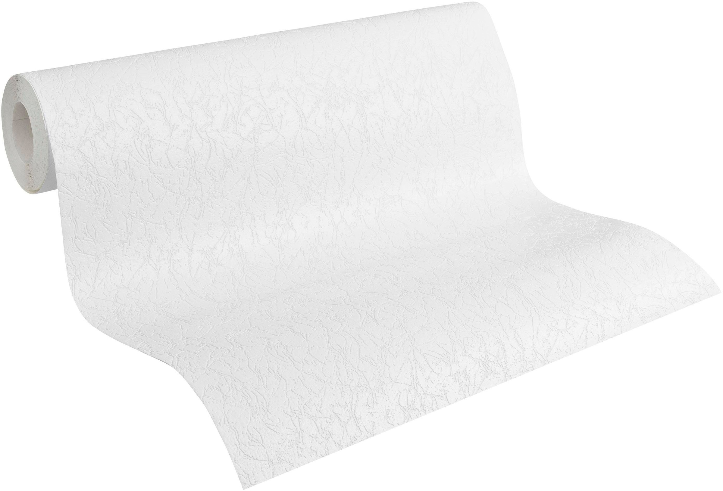 A.S. Création Vliestapete »Meistervlies« einfarbig | uni | unifarben leicht strukturiert Tapete einfarbig Überstreichbar Tapeten Wohnzimmer Schlafzimmer Design